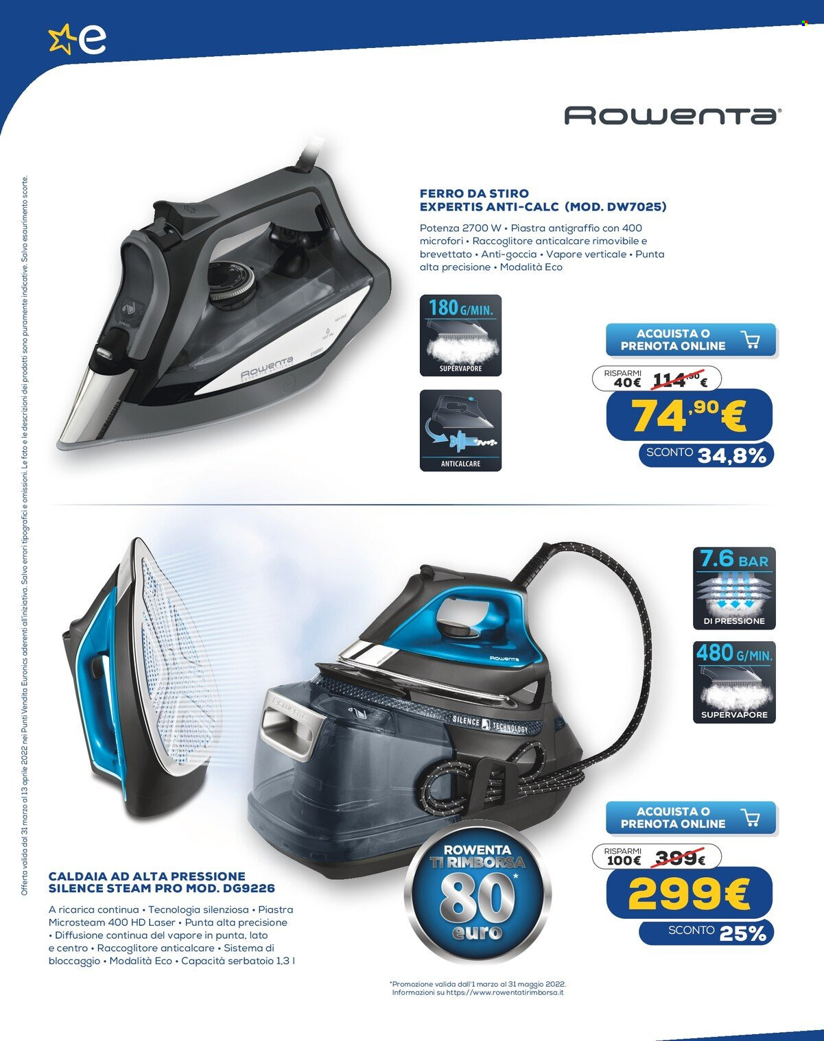 Volantino Euronics - 31/3/2022 - 13/4/2022. Pagina 14