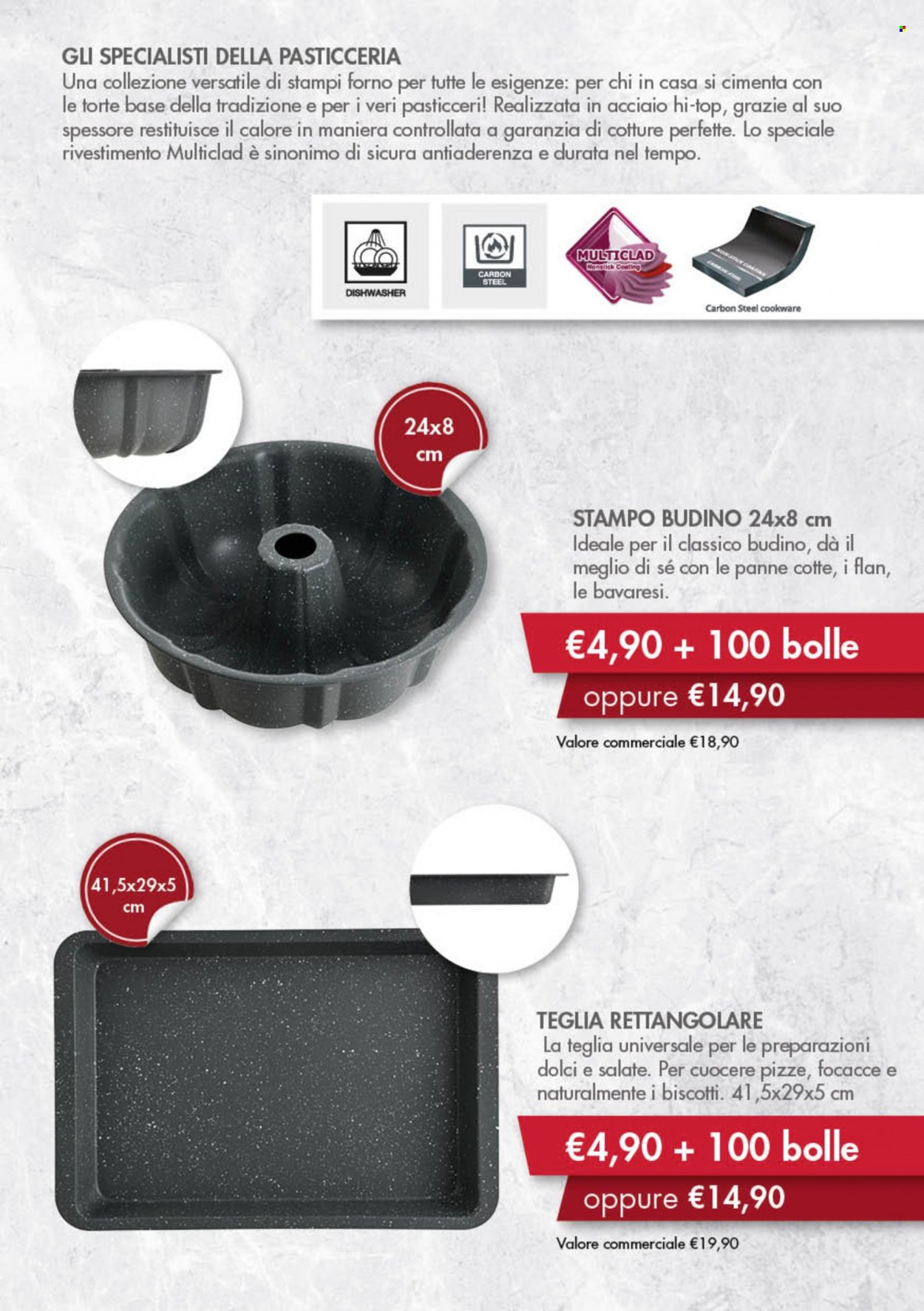 thumbnail - Volantino Acqua & Sapone - Prodotti in offerta - teglia, stampo, stampo per forno. Pagina 19.