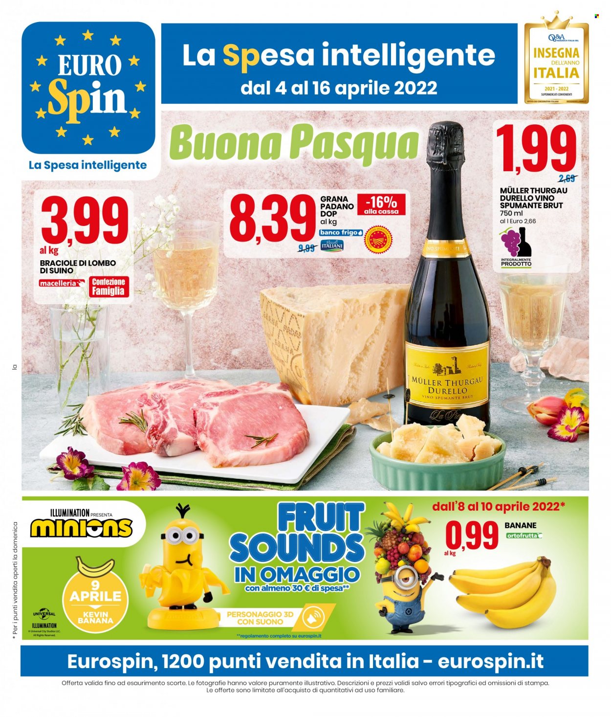 Volantino EuroSpin - 4/4/2022 - 16/4/2022. Pagina 1
