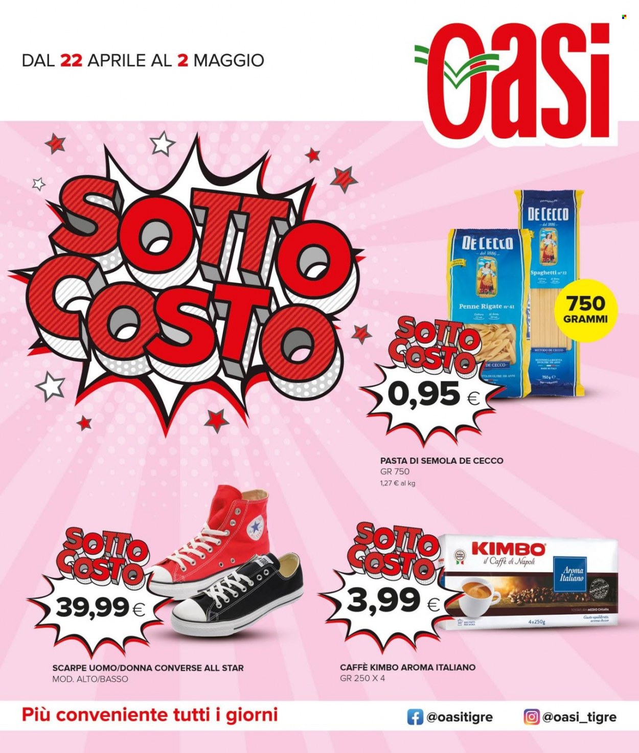 Volantino Oasi - 22/4/2022 - 2/5/2022. Pagina 1