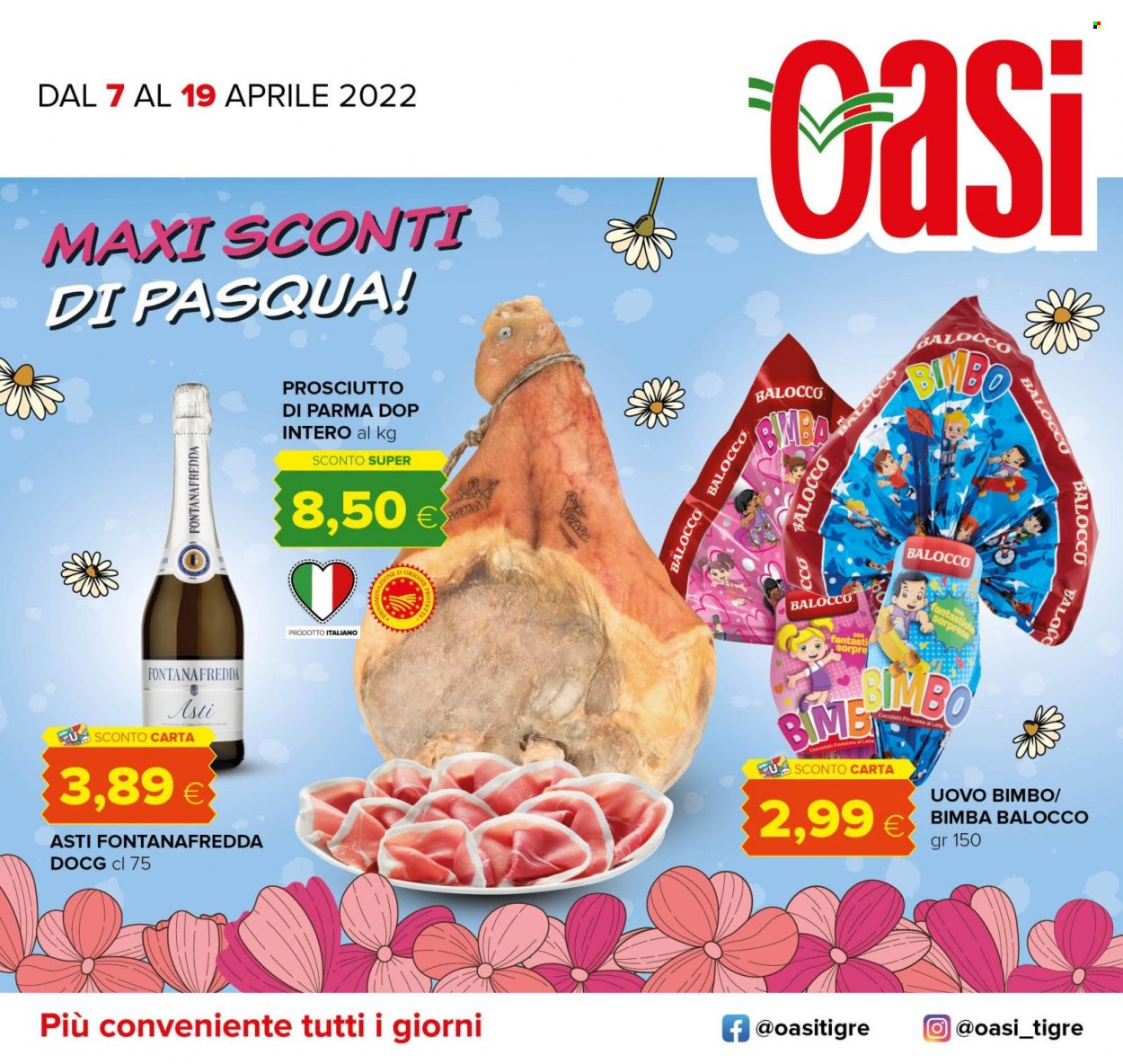 Volantino Oasi - 7/4/2022 - 19/4/2022. Pagina 1