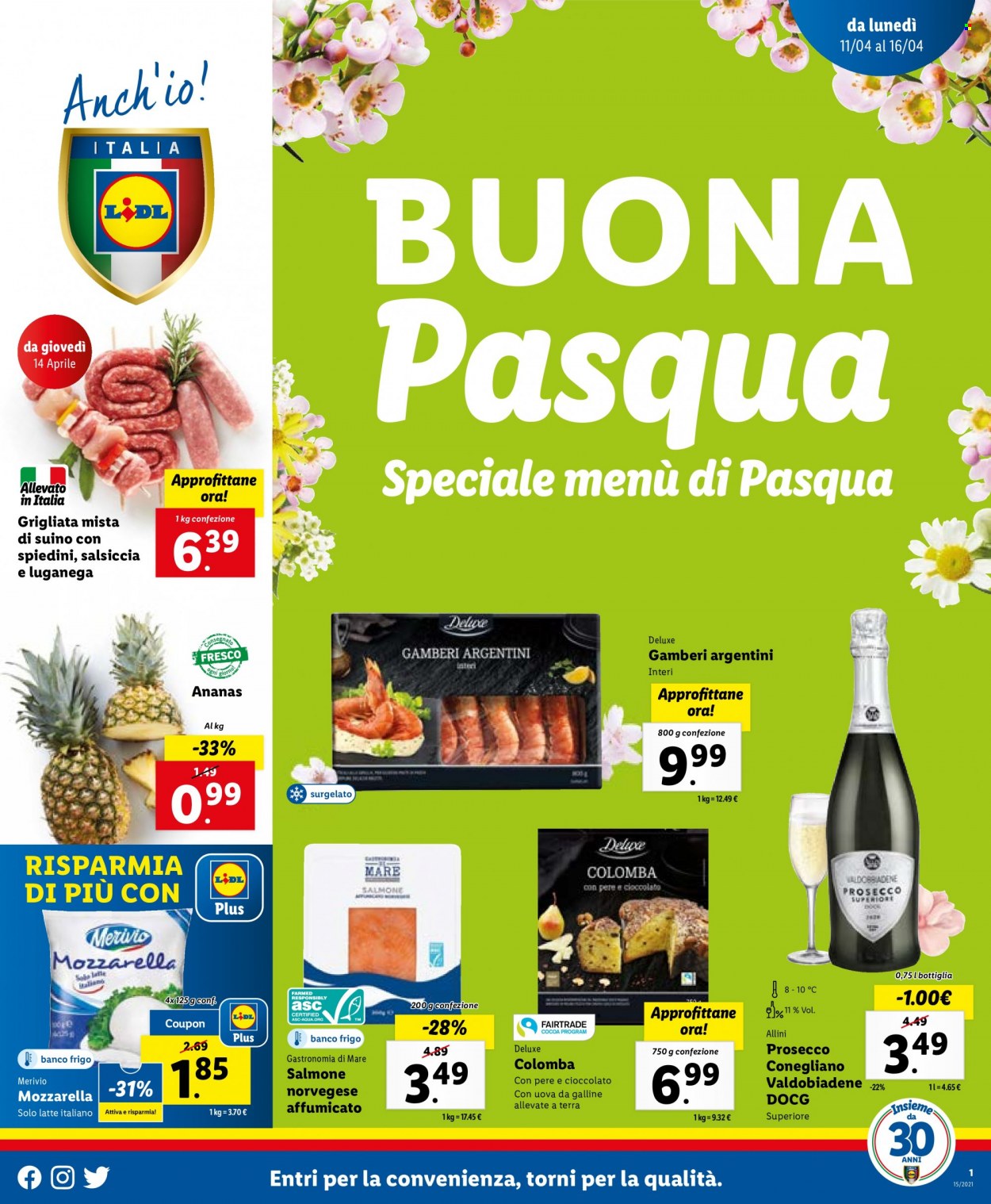 Volantino Lidl - 11/4/2022 - 16/4/2022. Pagina 1