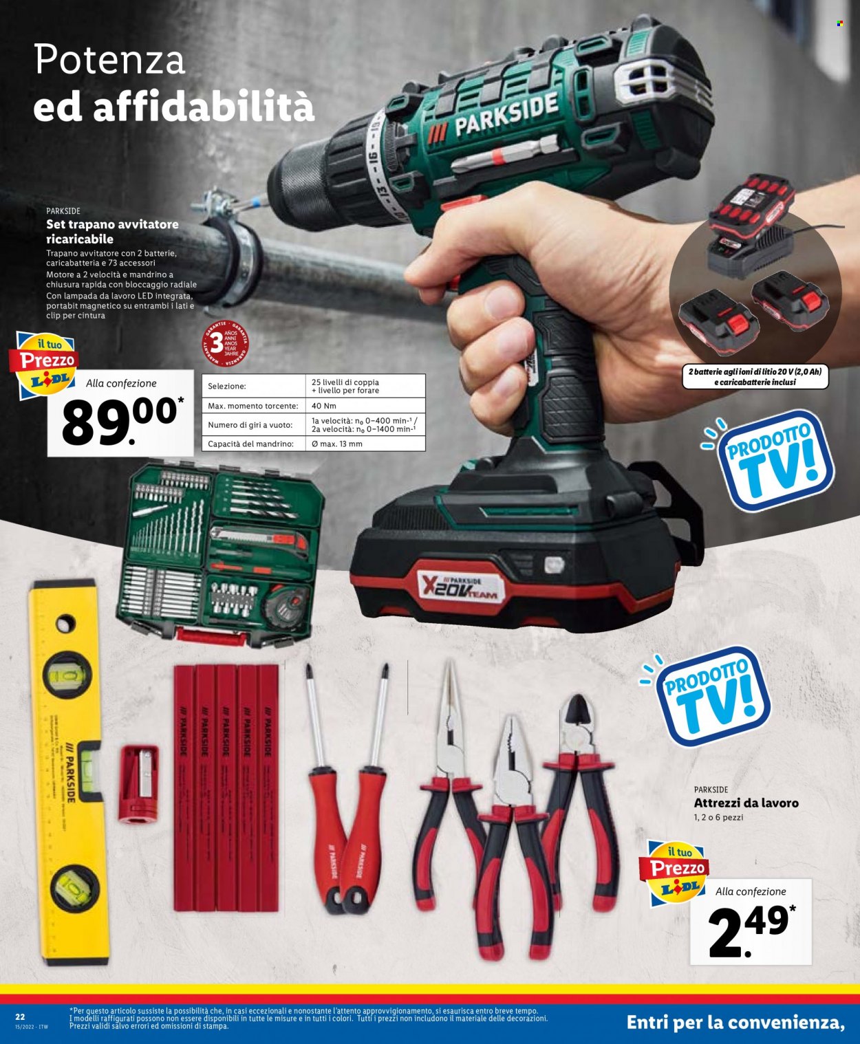 Volantino Lidl - 11/4/2022 - 16/4/2022. Pagina 22