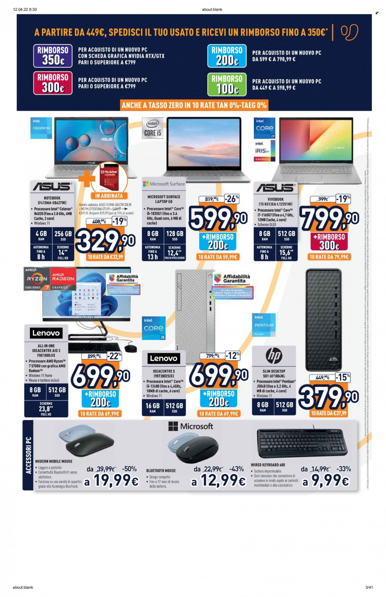 Volantino Unieuro - 11/4/2022 - 24/4/2022. Pagina 3