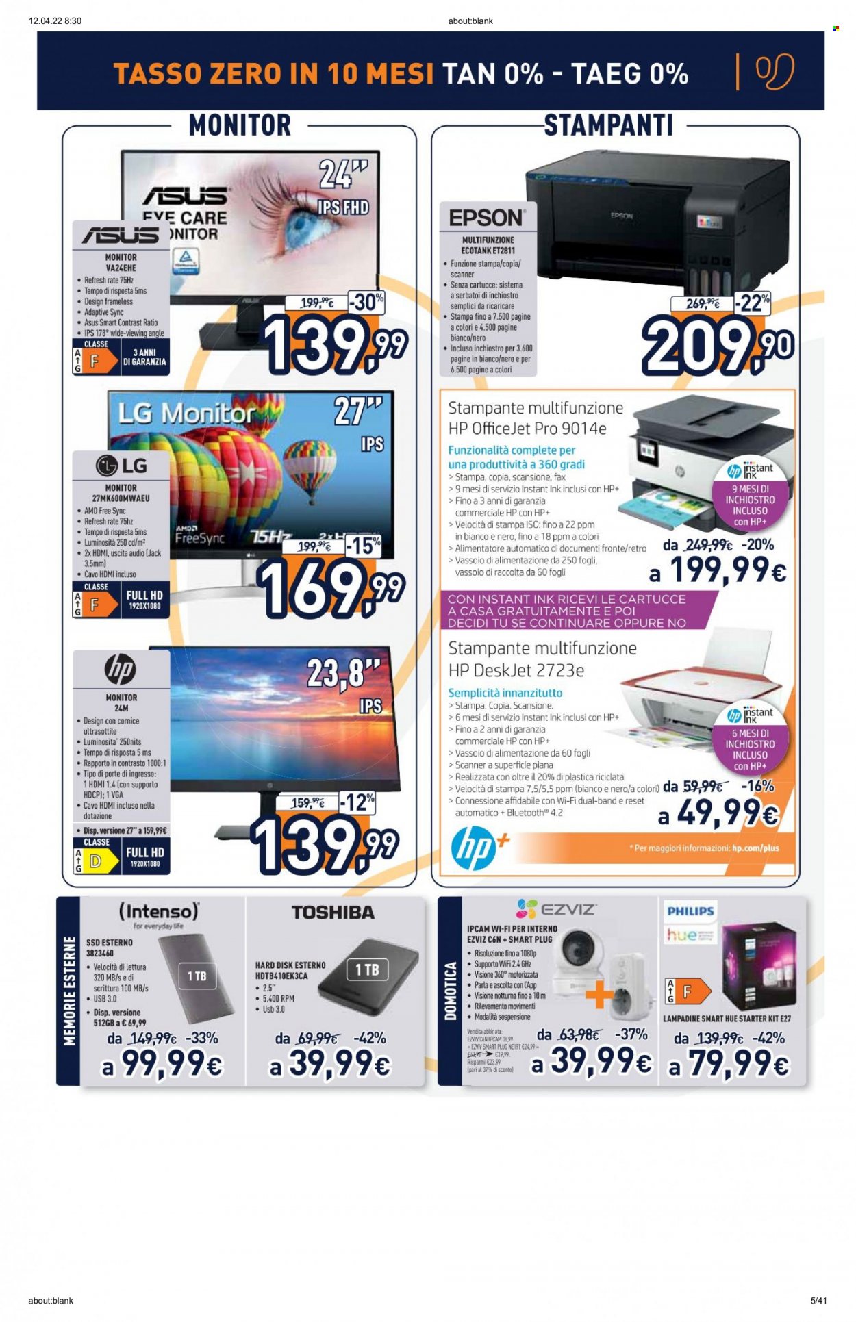 Volantino Unieuro - 11/4/2022 - 24/4/2022. Pagina 5
