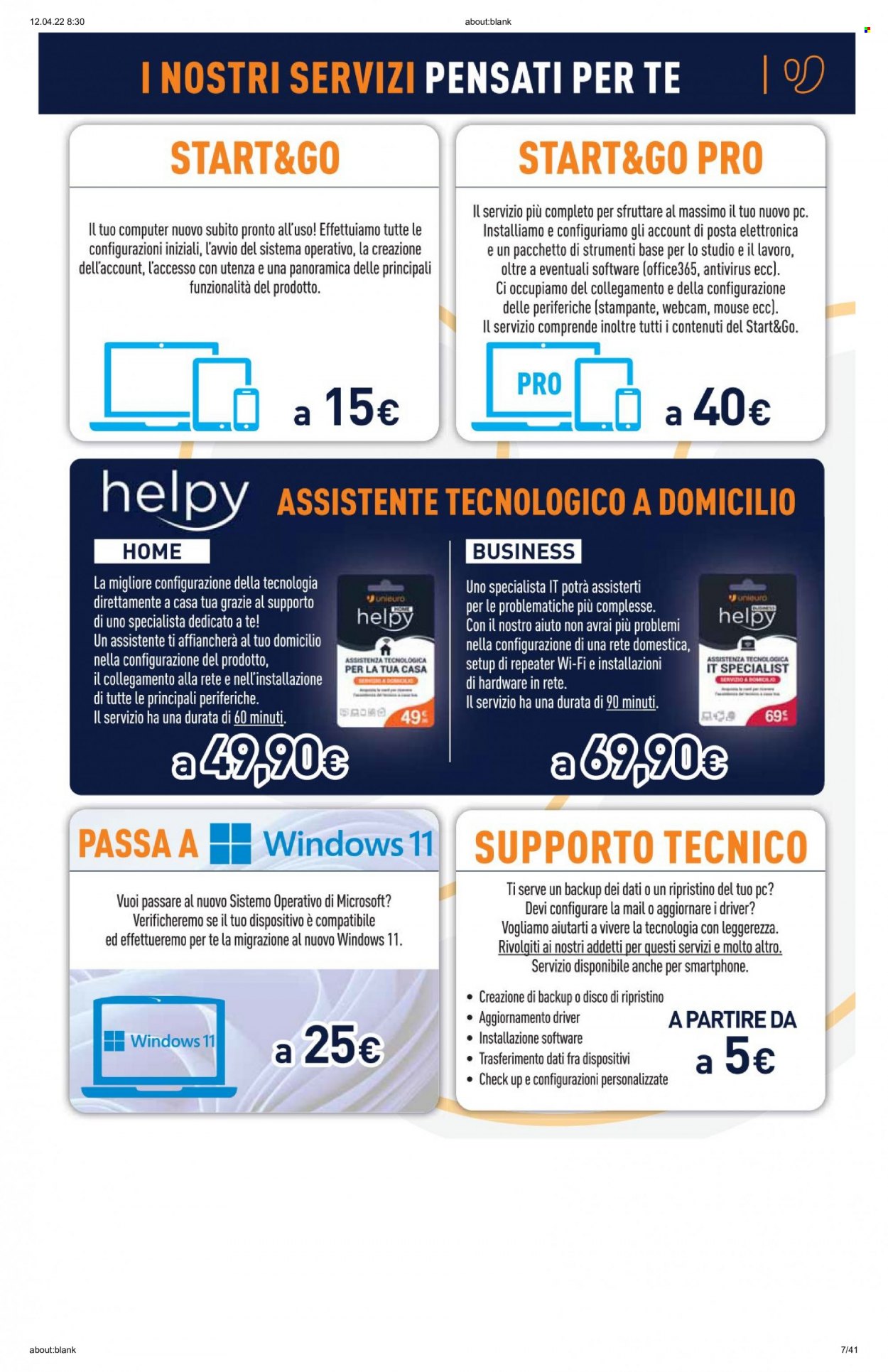 Volantino Unieuro - 11/4/2022 - 24/4/2022. Pagina 7