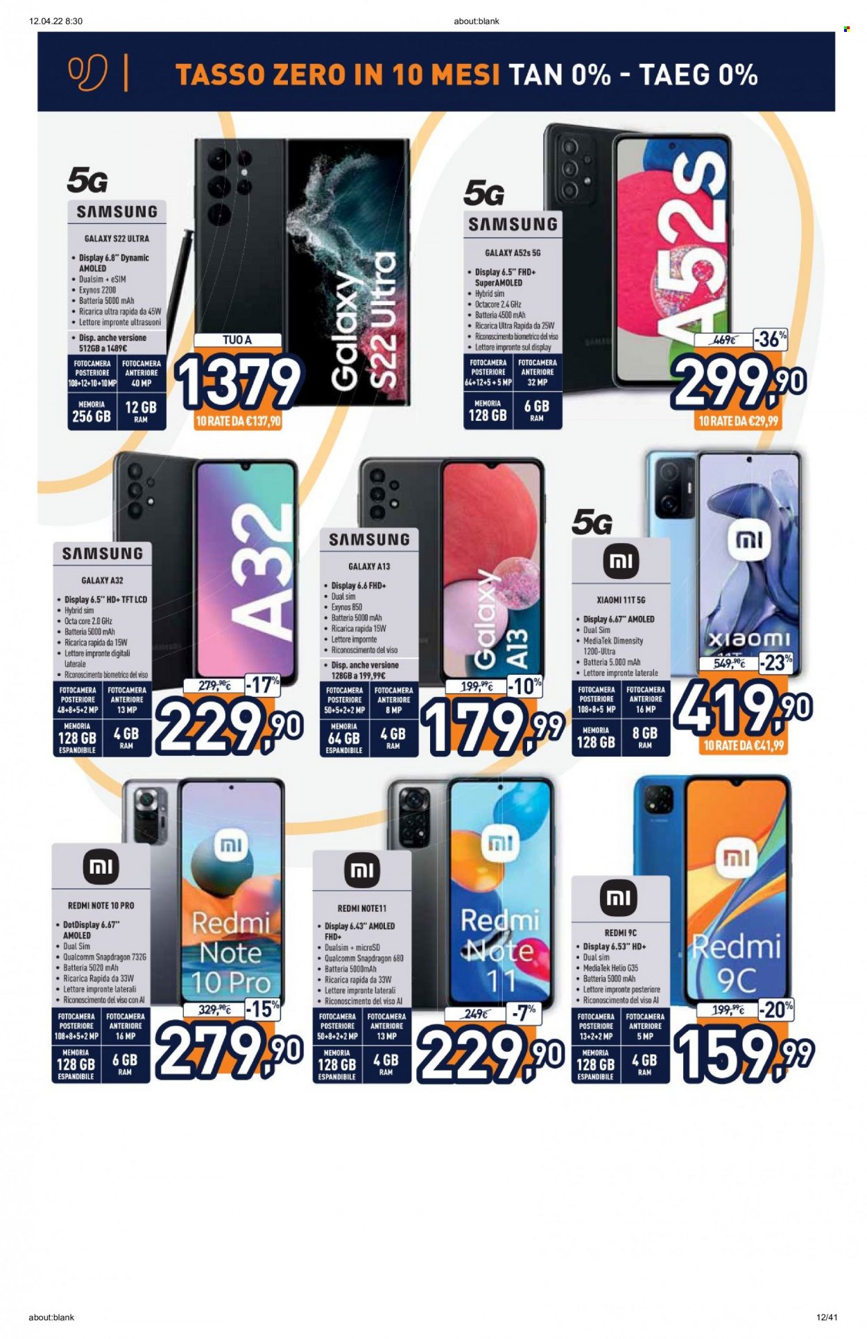 Volantino Unieuro - 11/4/2022 - 24/4/2022. Pagina 12