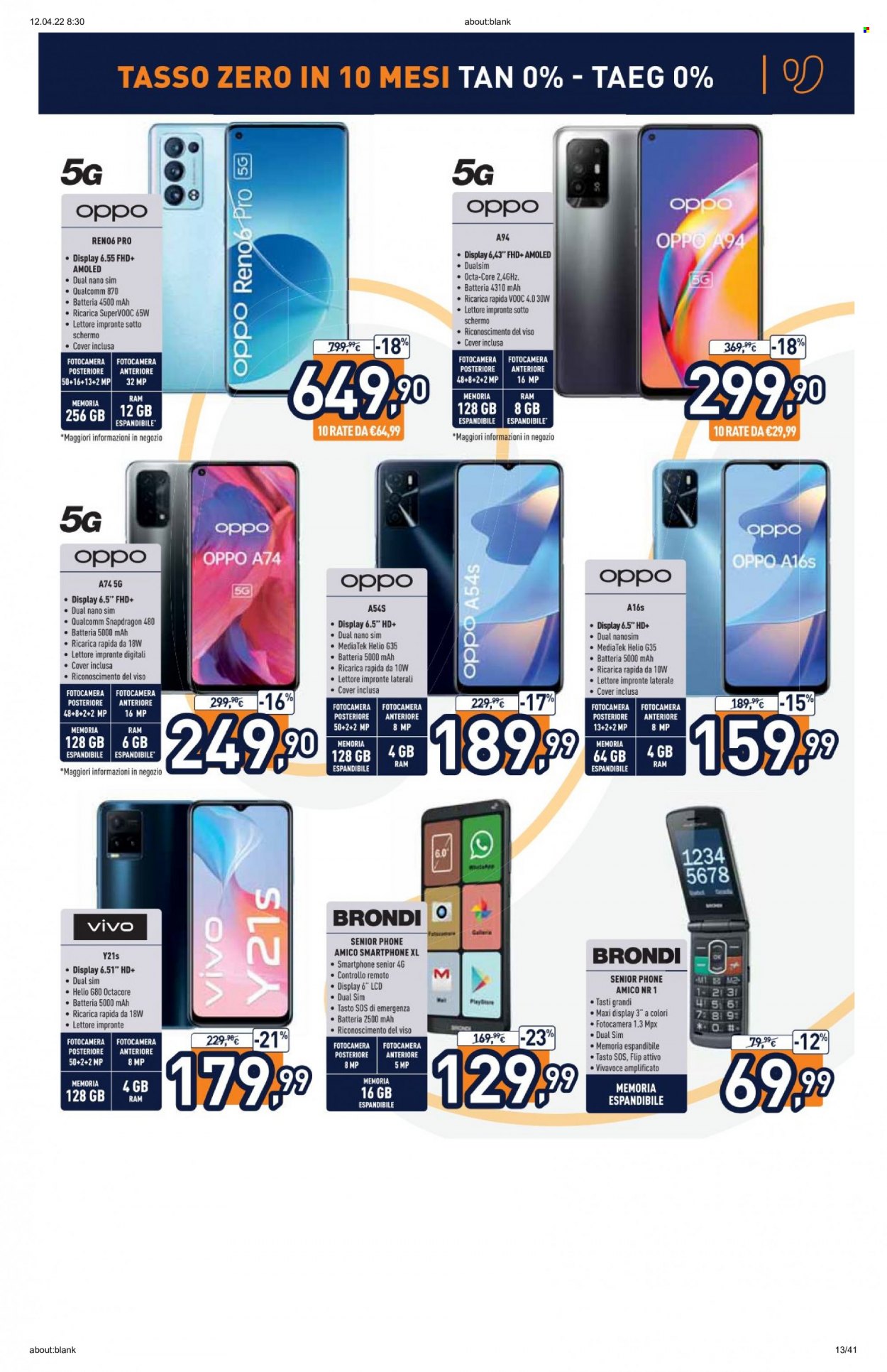 Volantino Unieuro - 11/4/2022 - 24/4/2022. Pagina 13