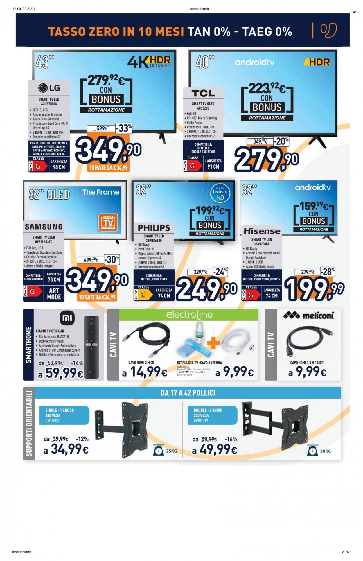 Volantino Unieuro - 11/4/2022 - 24/4/2022. Pagina 21