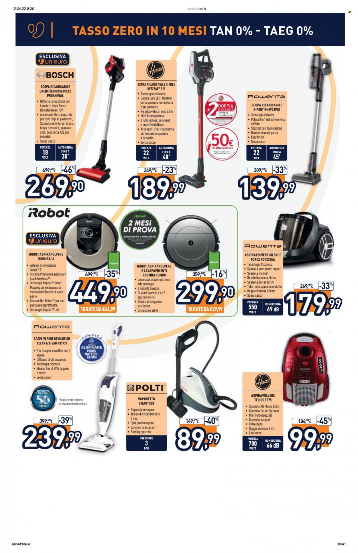 Volantino Unieuro - 11/4/2022 - 24/4/2022. Pagina 30
