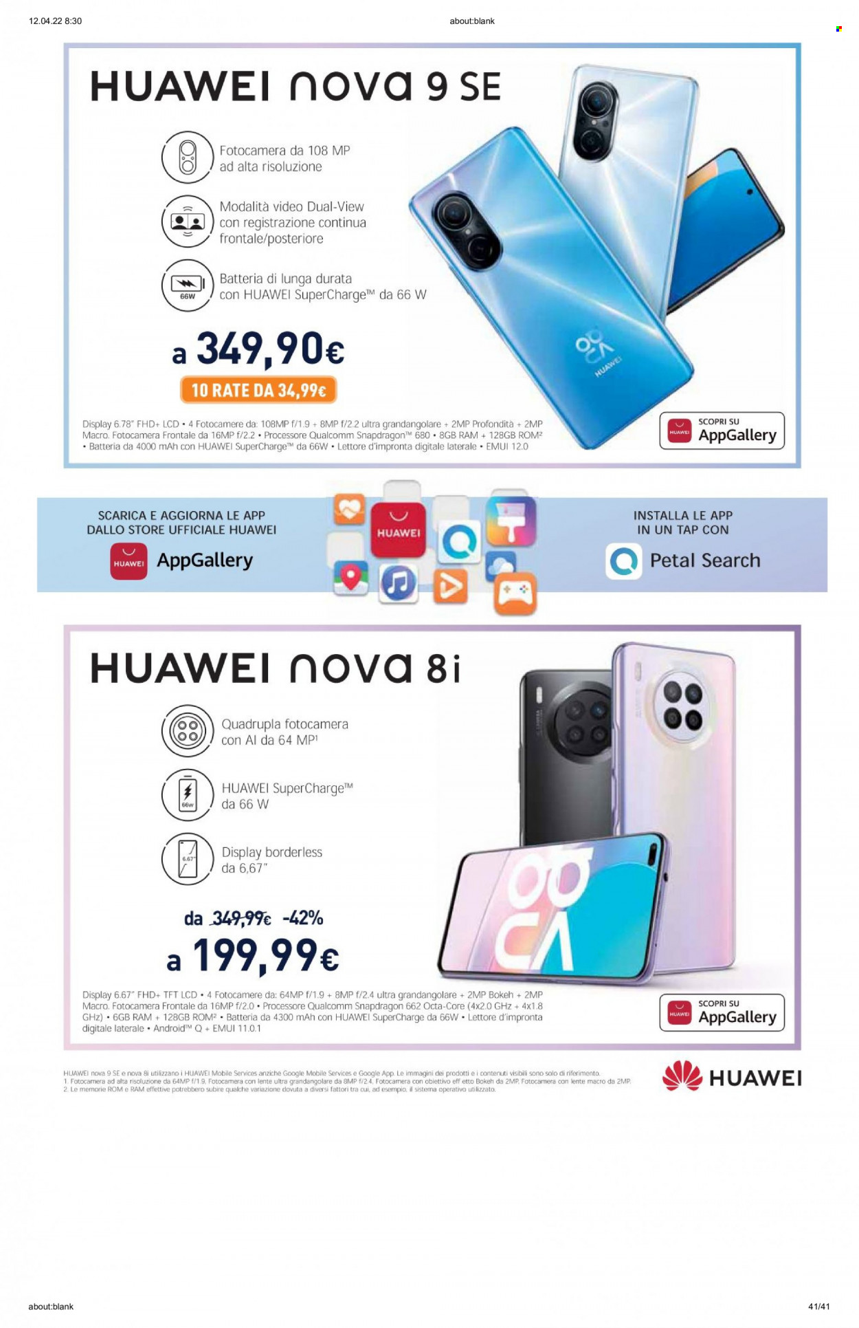 Volantino Unieuro - 11/4/2022 - 24/4/2022. Pagina 41
