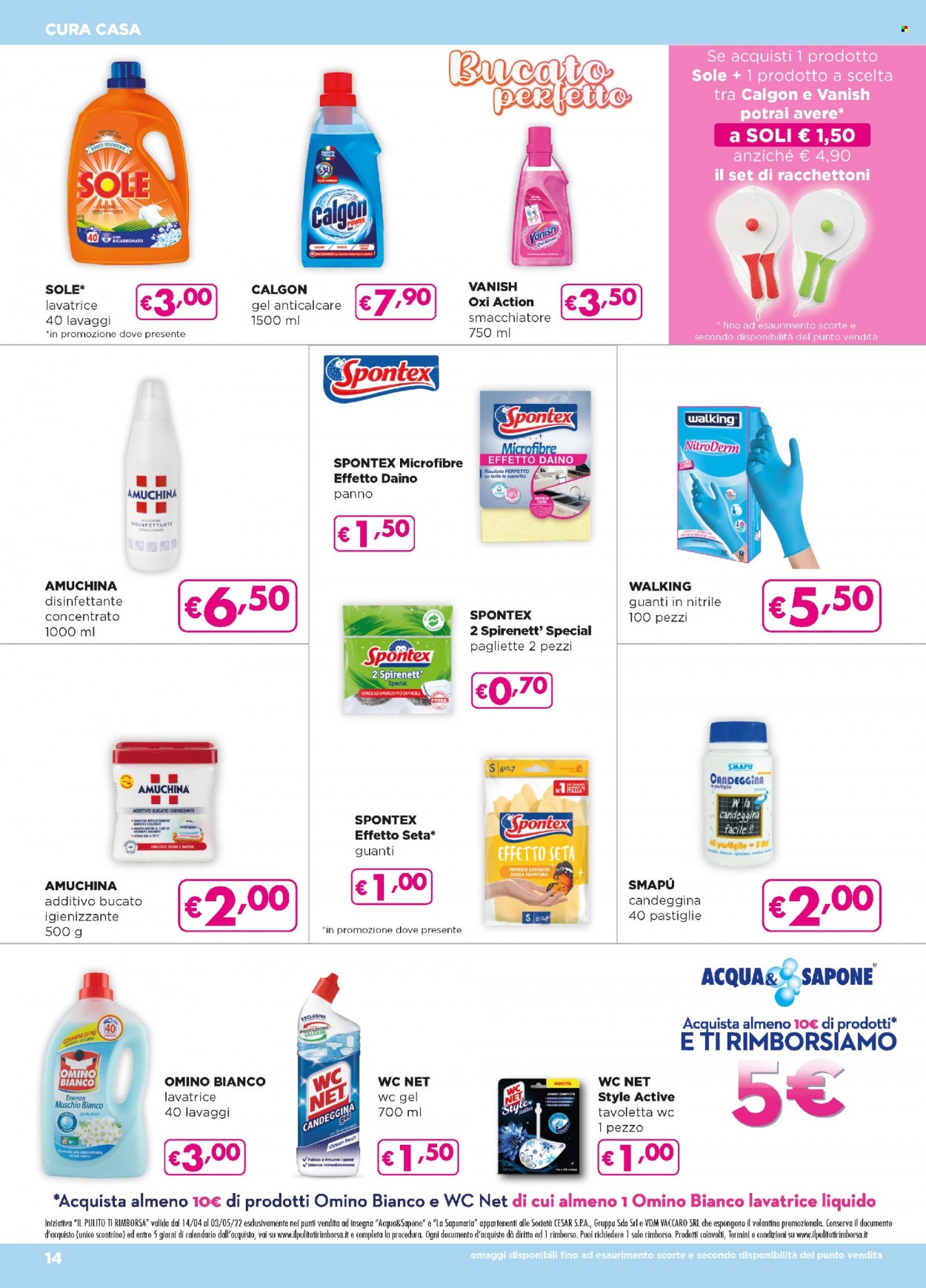 Volantino Acqua & Sapone - 14/4/2022 - 3/5/2022. Pagina 14