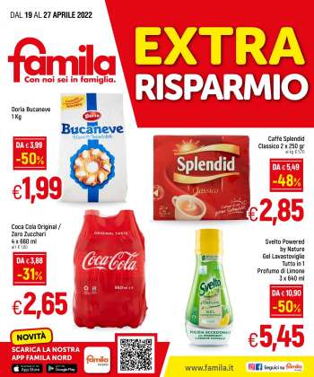 Volantino Famila - 19/4/2022 - 27/4/2022.