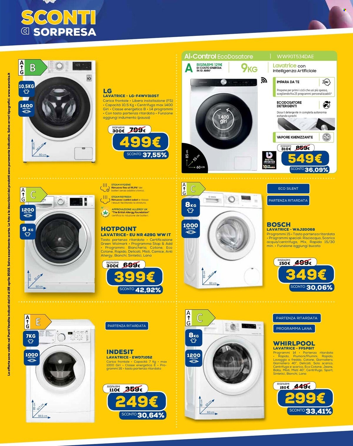 Volantino Euronics - 14/4/2022 - 28/4/2022. Pagina 20