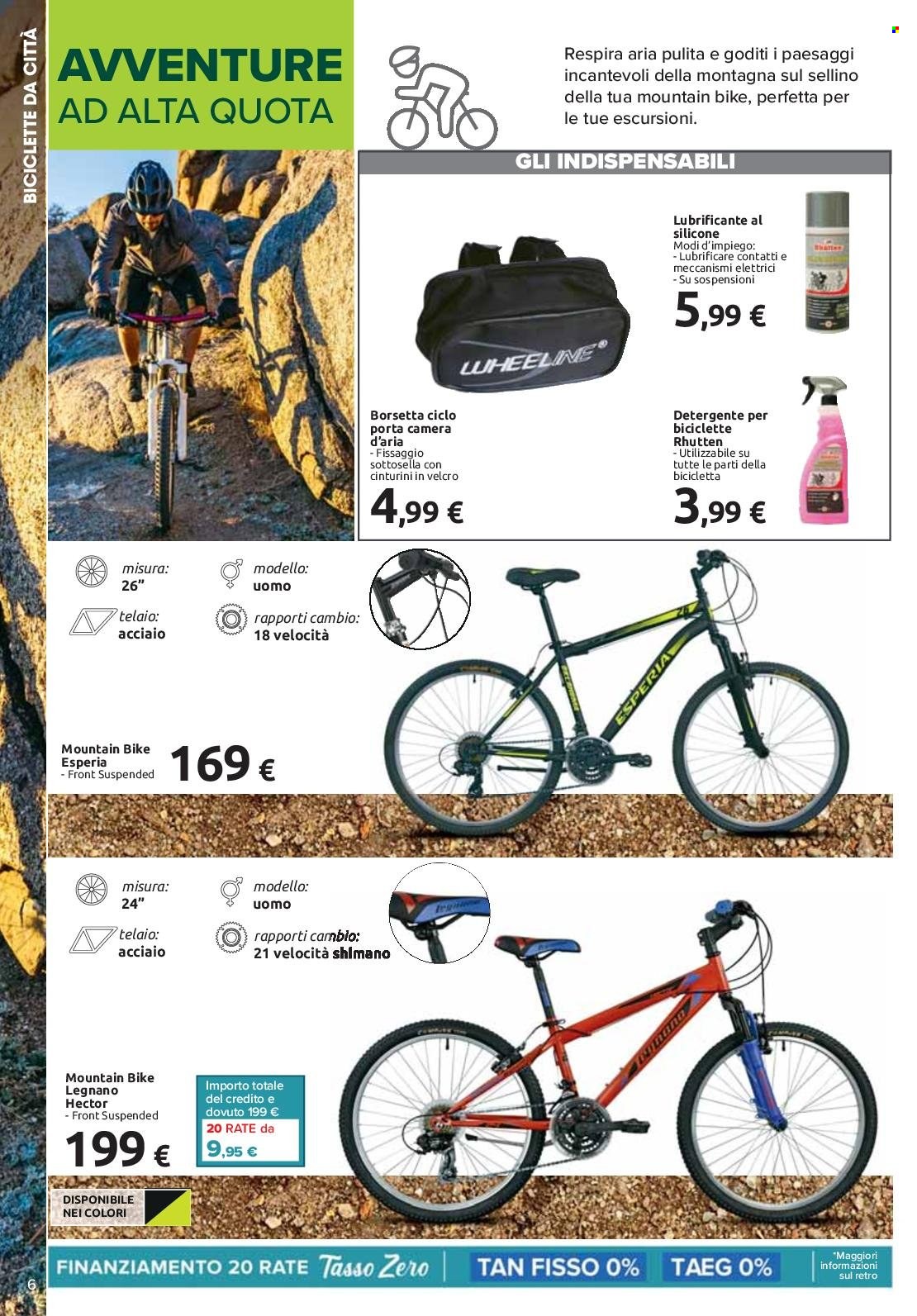thumbnail - Volantino Carrefour - 19/4/2022 - 30/6/2022 - Prodotti in offerta - detergente, lubrificante, mountain bike. Pagina 6.