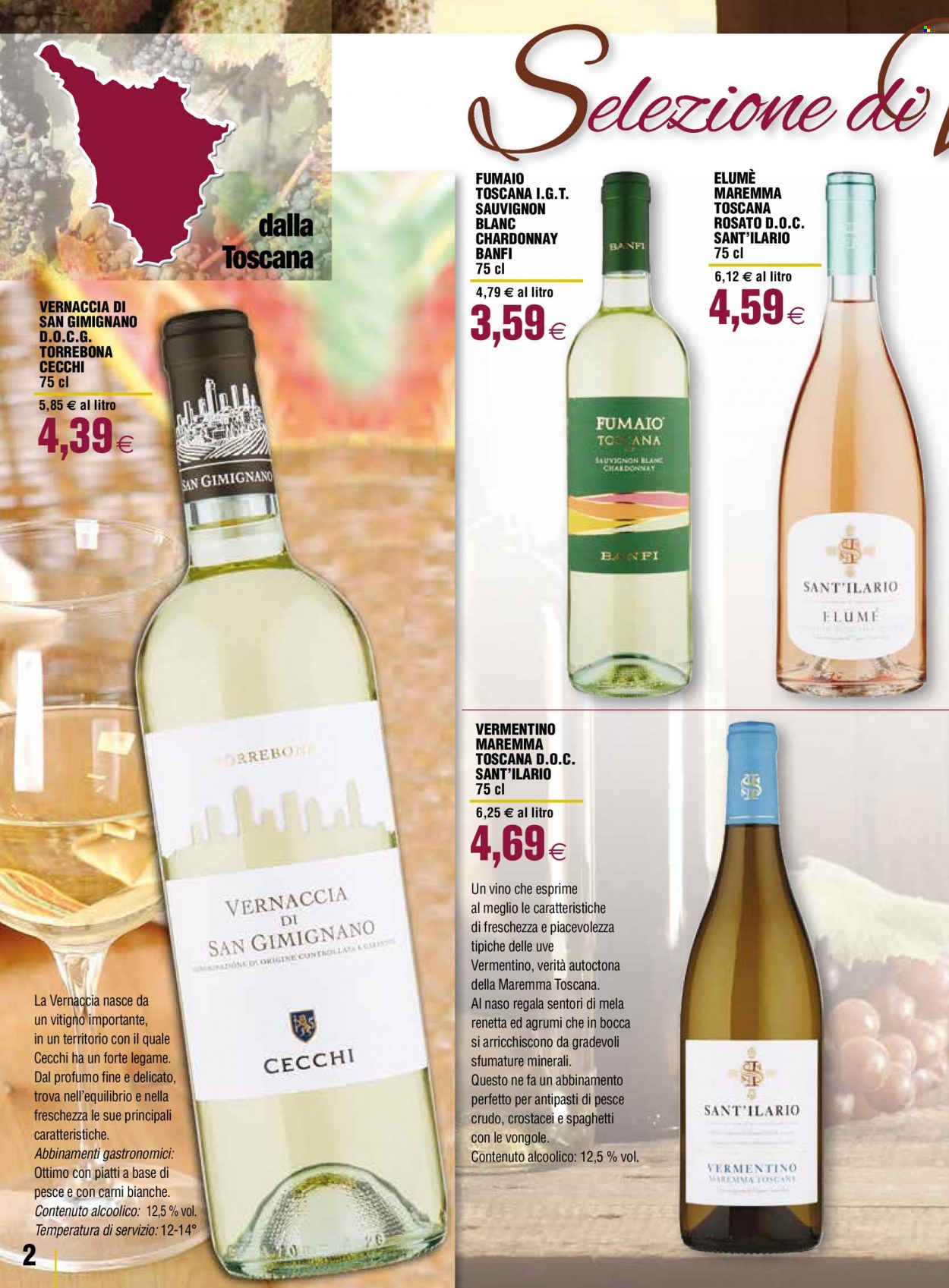 Volantino Coop - 19/4/2022 - 18/5/2022 - Prodotti in offerta - vongole, spaghetti, Sauvignon Blanc, Chardonnay, Vermentino, Sauvignon, profumo. Pagina 2.