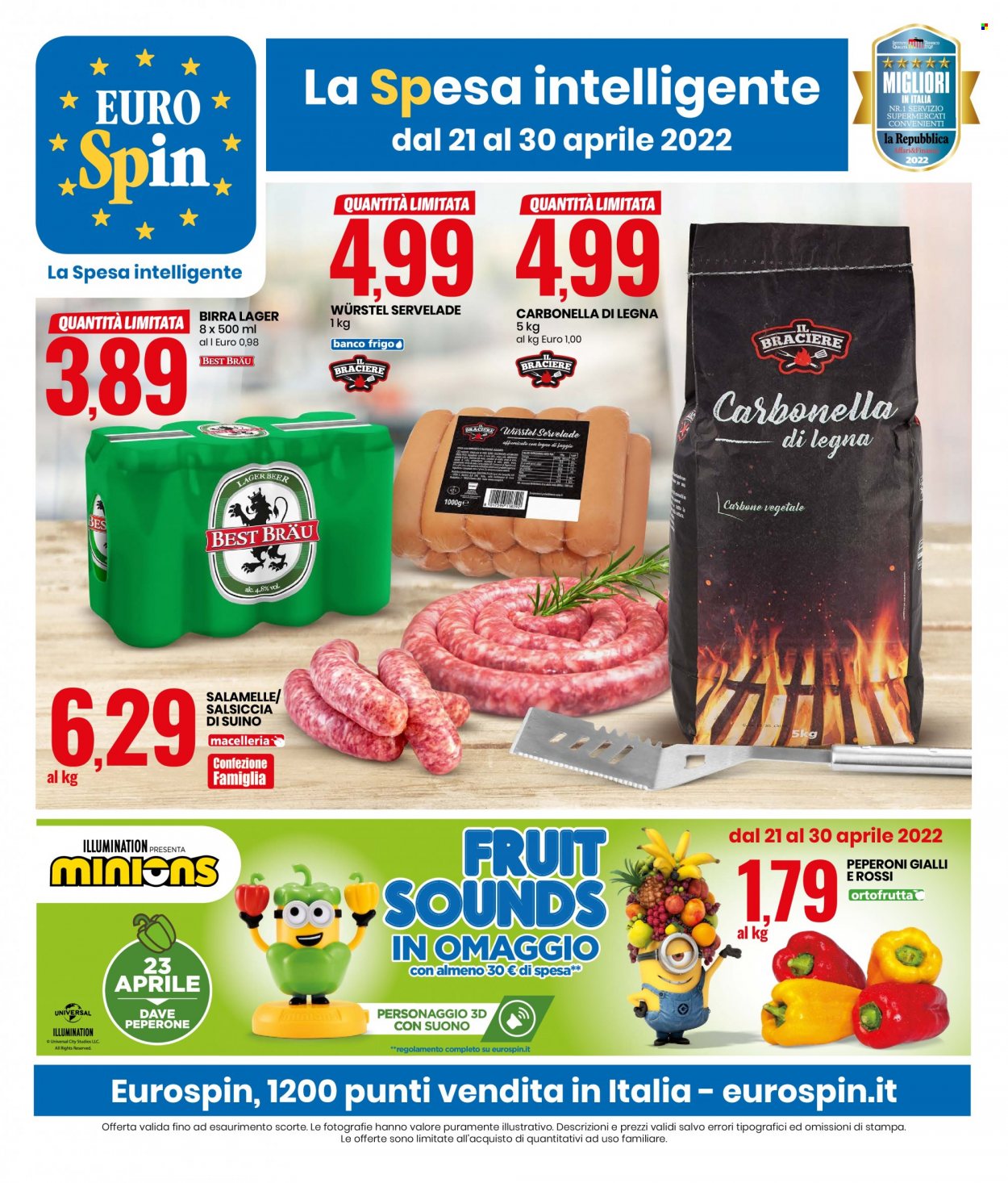 Volantino EuroSpin - 21/4/2022 - 30/4/2022. Pagina 1