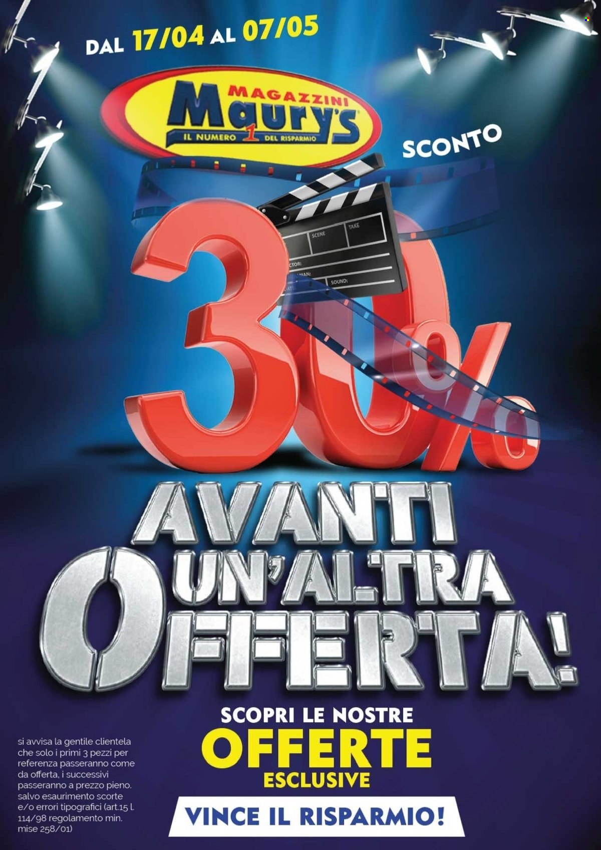 Volantino Maury's - 17/4/2022 - 7/5/2022. Pagina 1