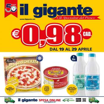 Volantino Il Gigante - 19/4/2022 - 29/4/2022.