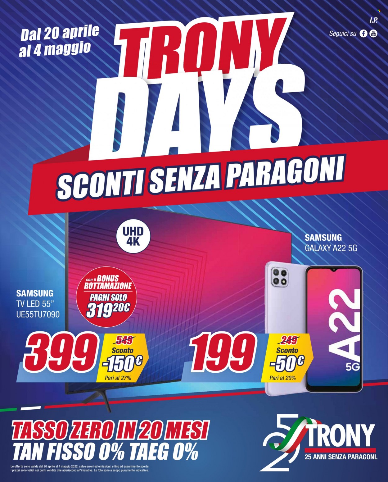 Volantino Trony - 20/4/2022 - 4/5/2022. Pagina 1