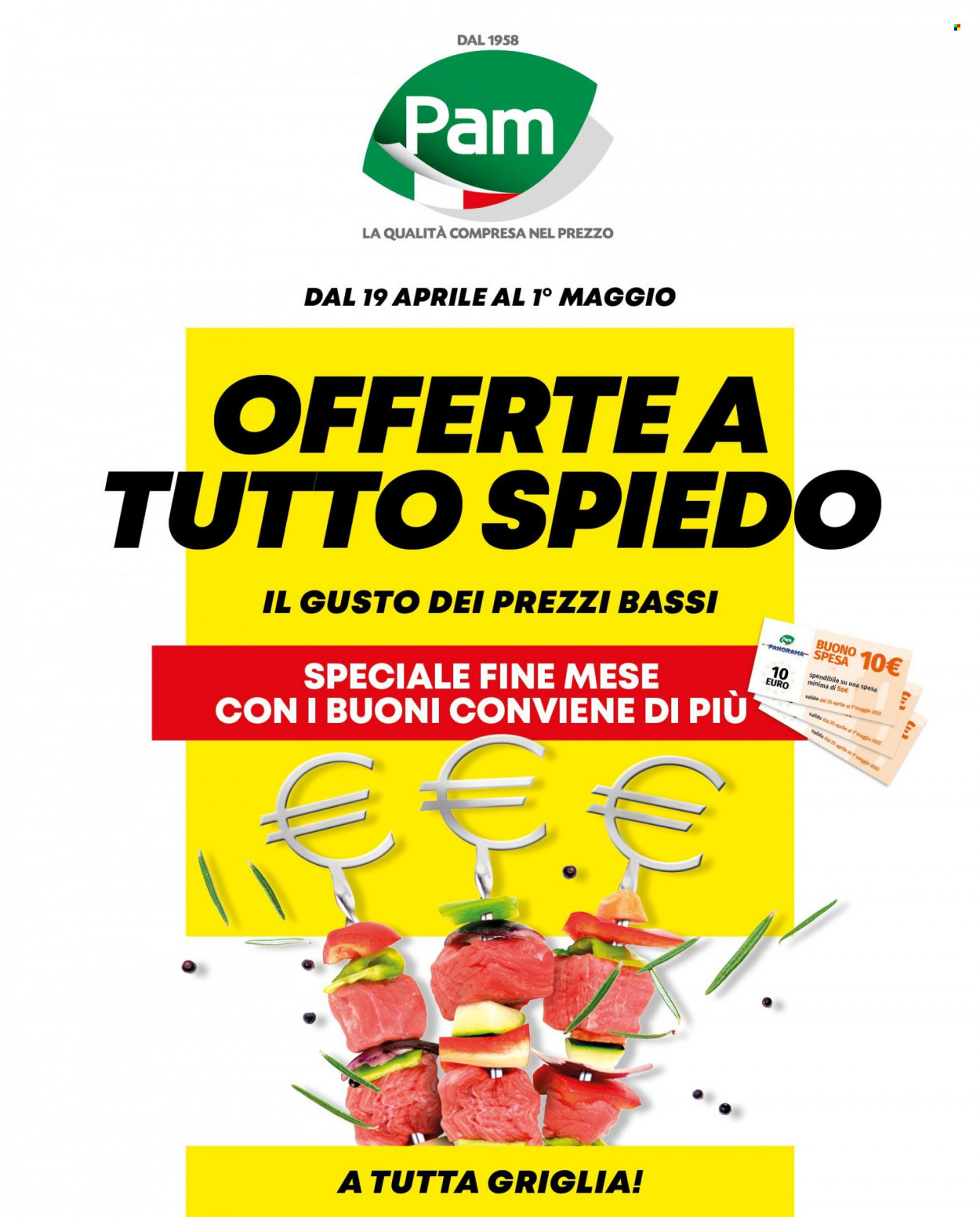 Volantino Pam Panorama - 19/4/2022 - 1/5/2022. Pagina 1