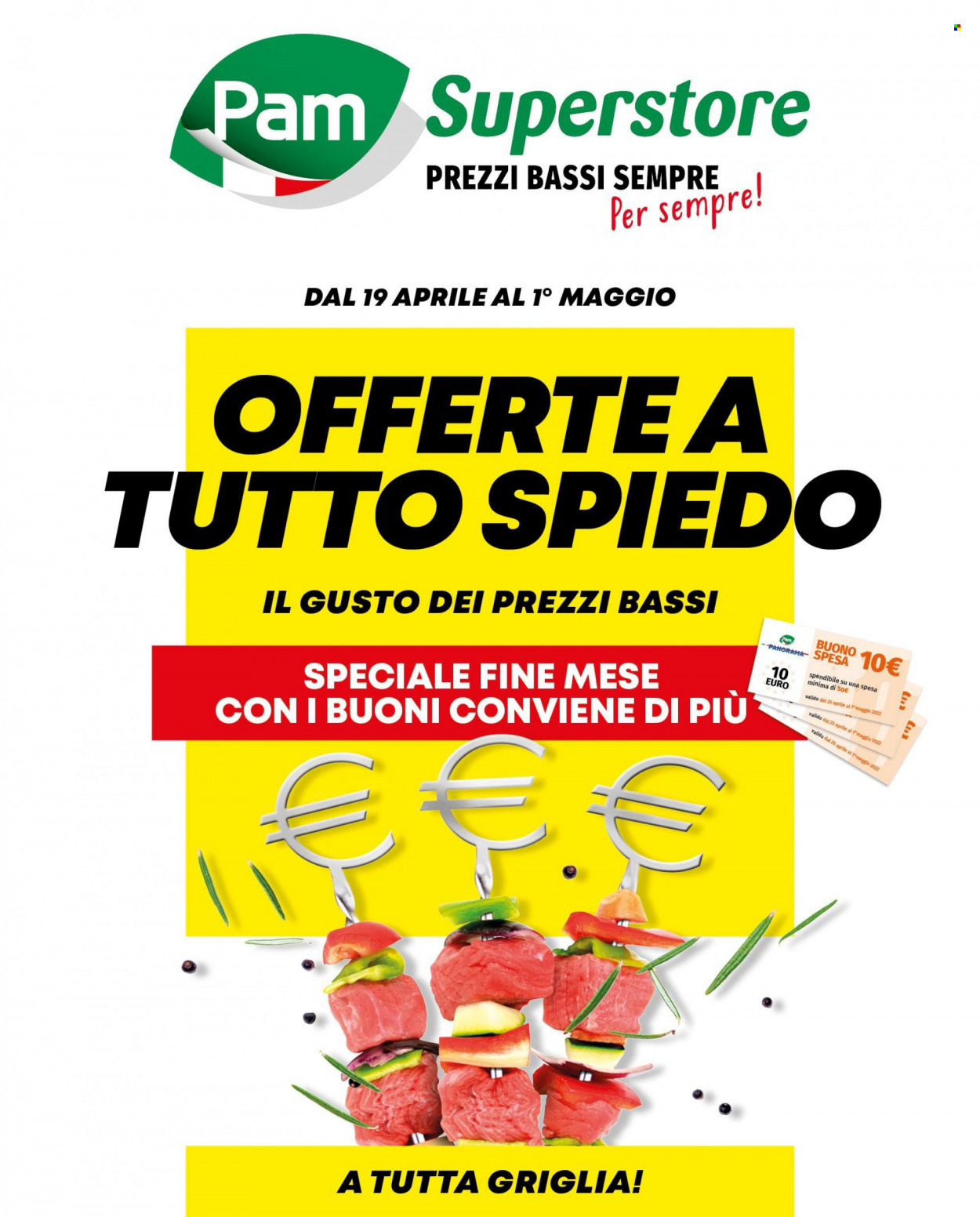 Volantino Pam Panorama - 19/4/2022 - 1/5/2022. Pagina 1