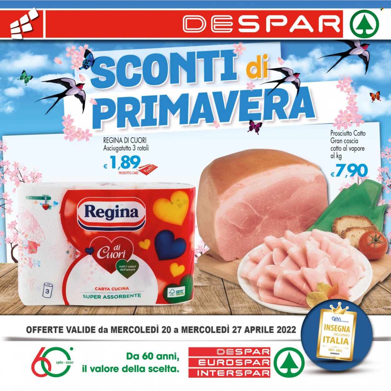 Volantino Despar - 20/4/2022 - 27/4/2022. Pagina 1