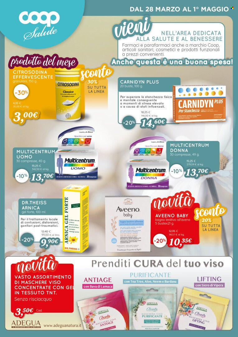 Volantino Coop - 28/3/2022 - 1/5/2022. Pagina 1