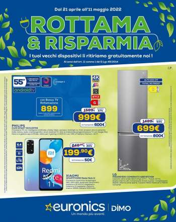 Volantino Euronics - 21/4/2022 - 11/5/2022.