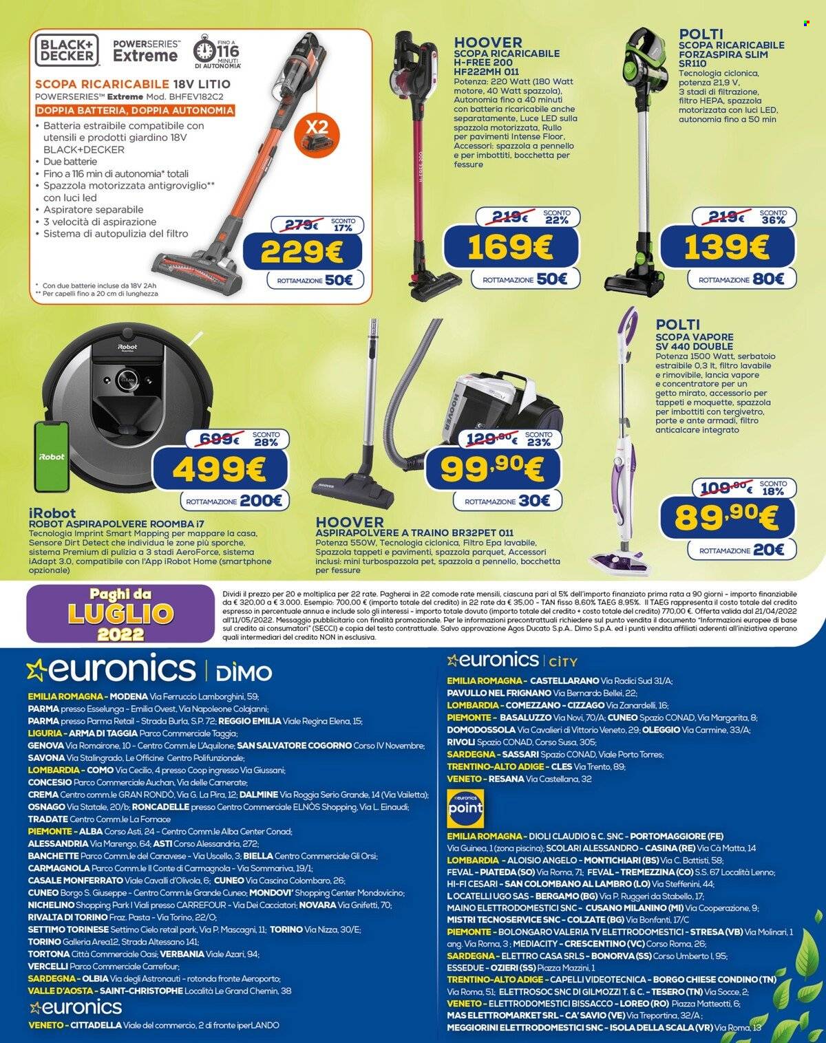 Volantino Euronics - 21/4/2022 - 11/5/2022. Pagina 15