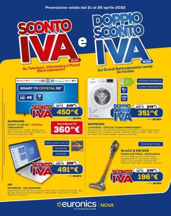 Volantino Euronics - 21/4/2022 - 26/4/2022.