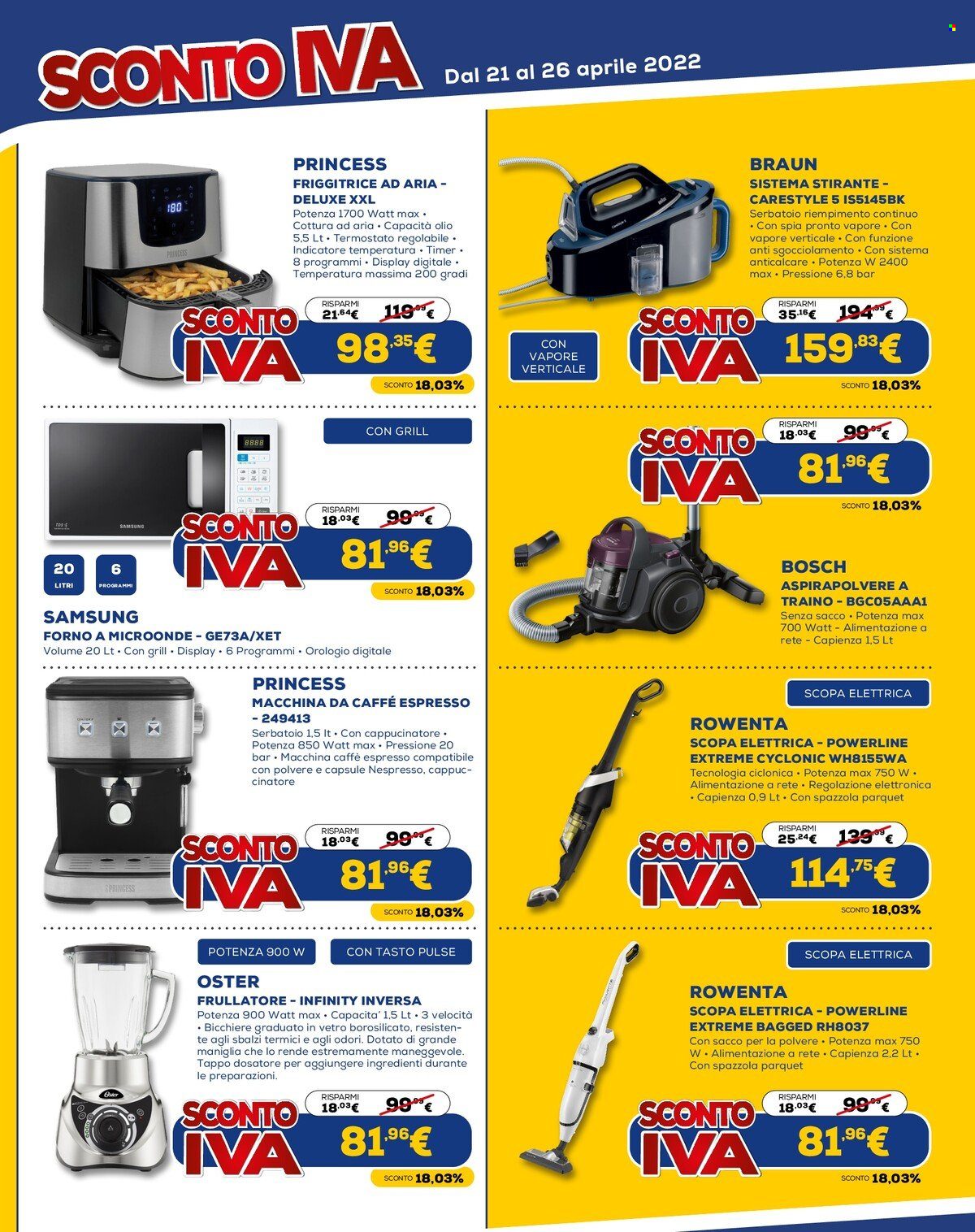 Volantino Euronics - 21/4/2022 - 26/4/2022. Pagina 8