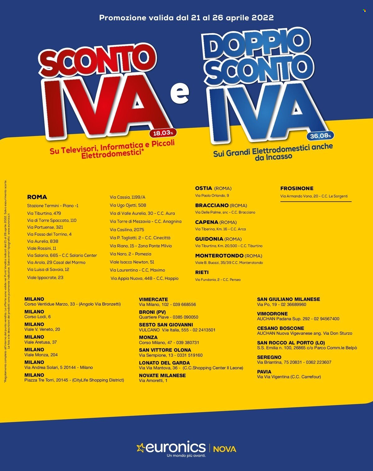 Volantino Euronics - 21/4/2022 - 26/4/2022. Pagina 9