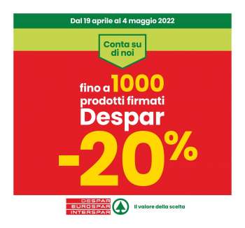 Volantino Despar - 19/4/2022 - 4/5/2022.