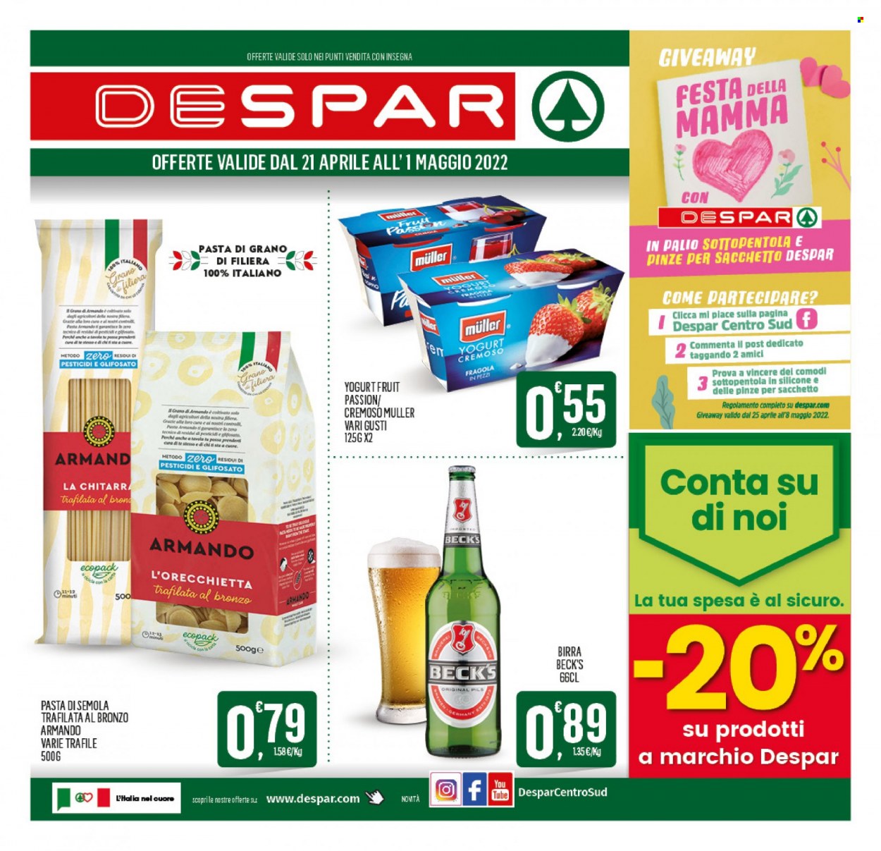 Volantino Despar - 21/4/2022 - 1/5/2022. Pagina 1