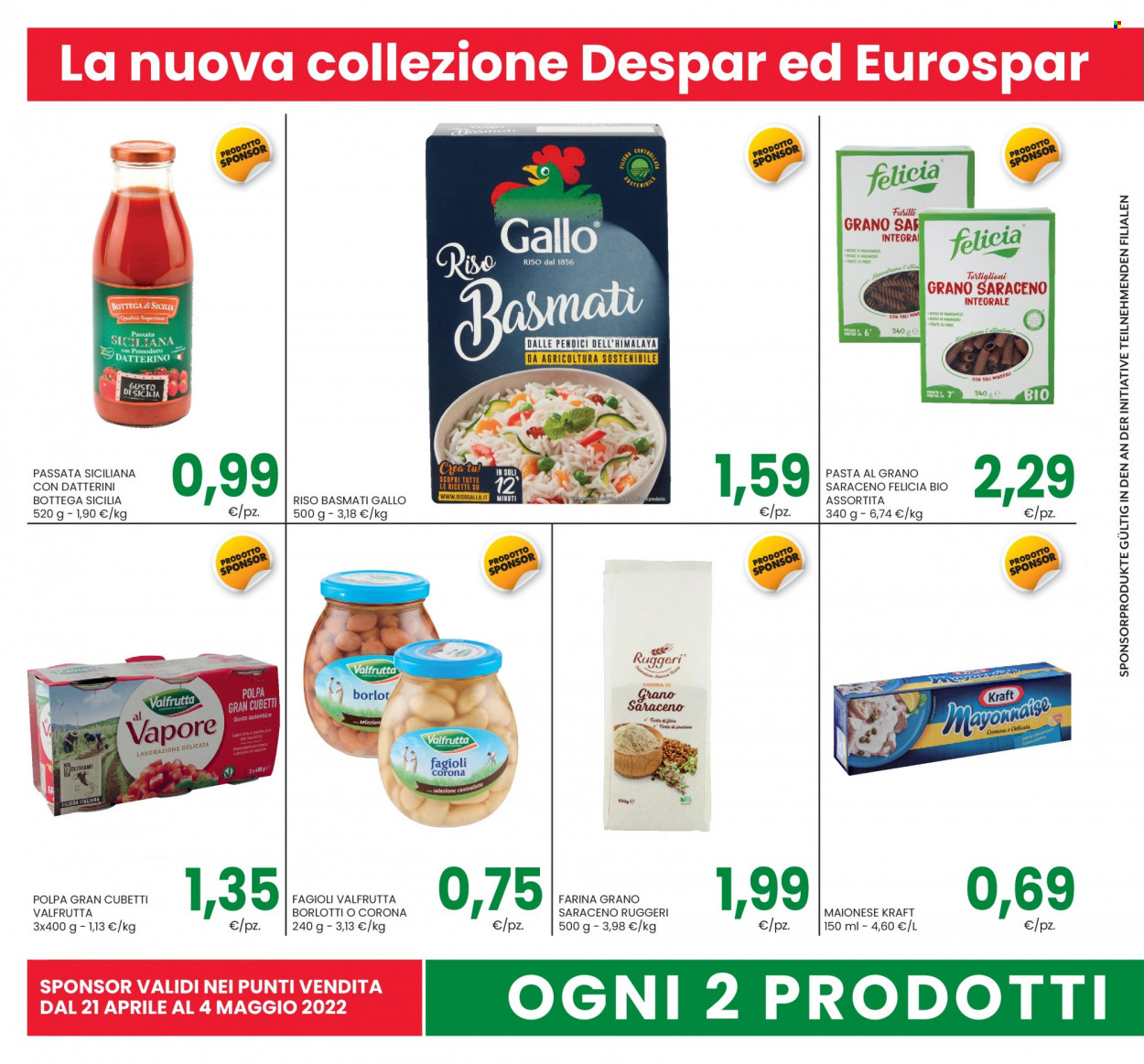 Volantino Eurospar - 21/4/2022 - 4/5/2022. Pagina 8
