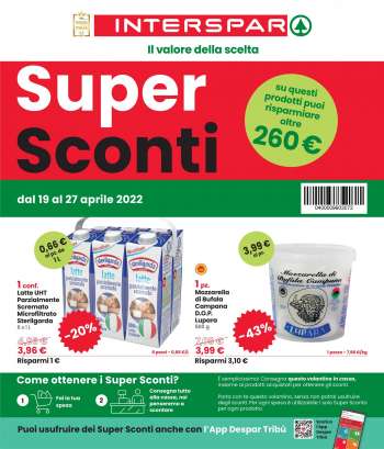 Volantino Interspar - 19/4/2022 - 27/4/2022.