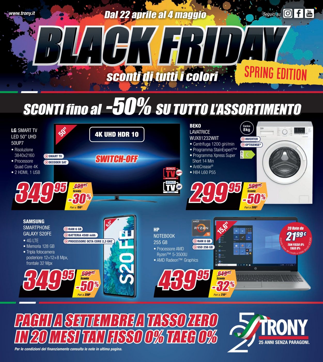 Volantino Trony - 22/4/2022 - 4/5/2022. Pagina 1