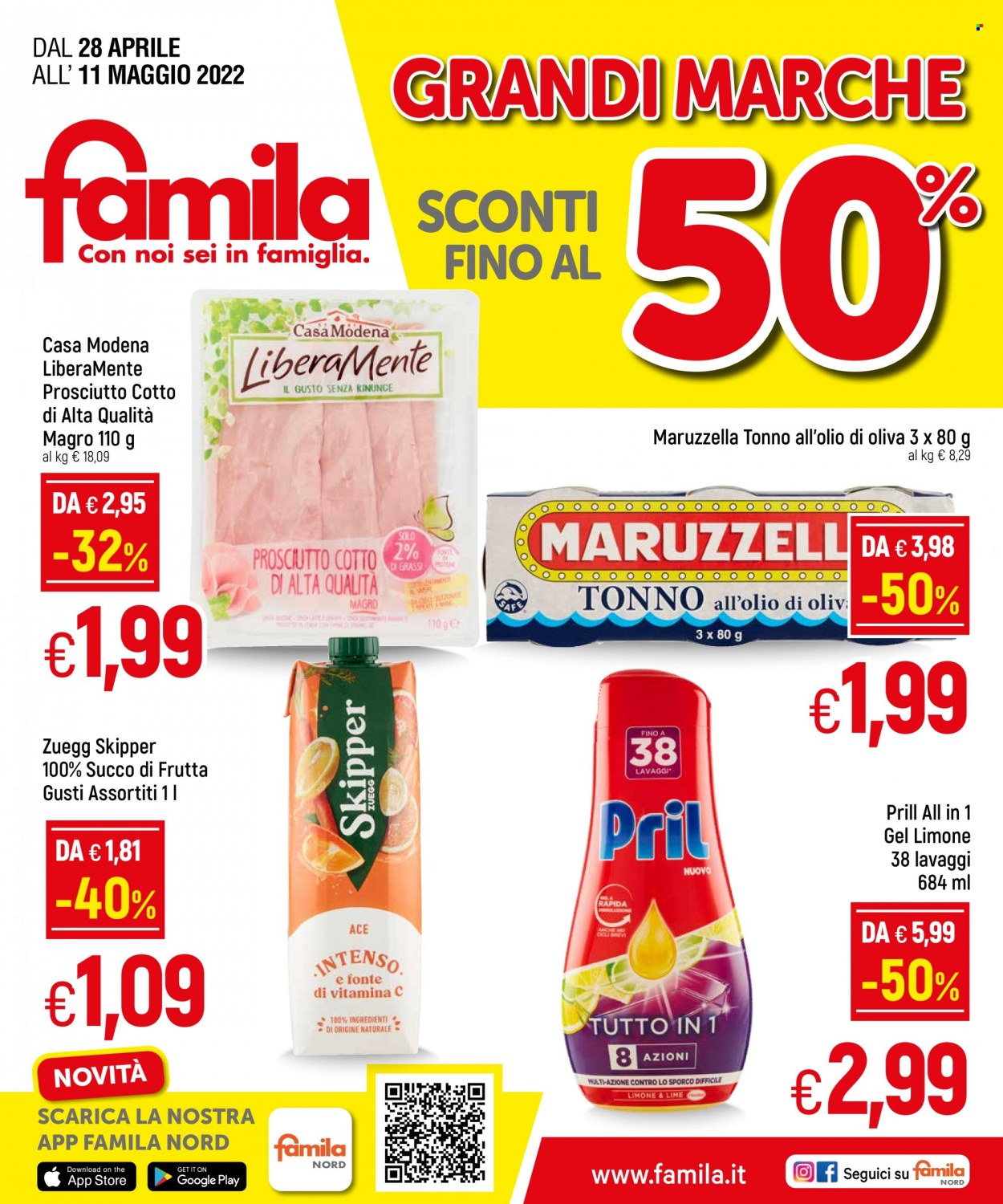 Volantino Famila - 28/4/2022 - 11/5/2022. Pagina 1