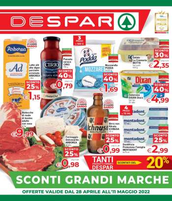 Volantino Despar - 28/4/2022 - 11/5/2022.
