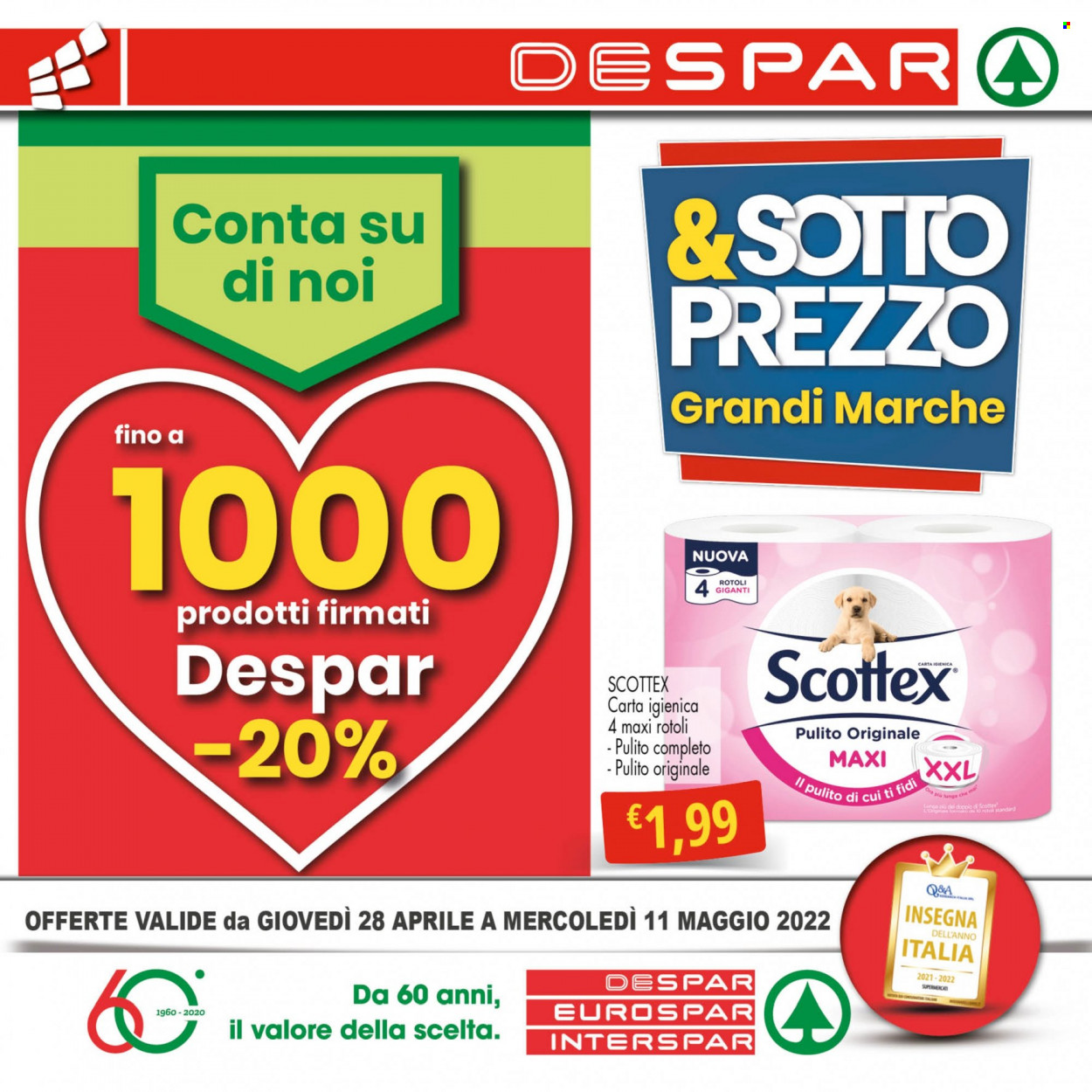 Volantino Interspar - 28/4/2022 - 11/5/2022. Pagina 1
