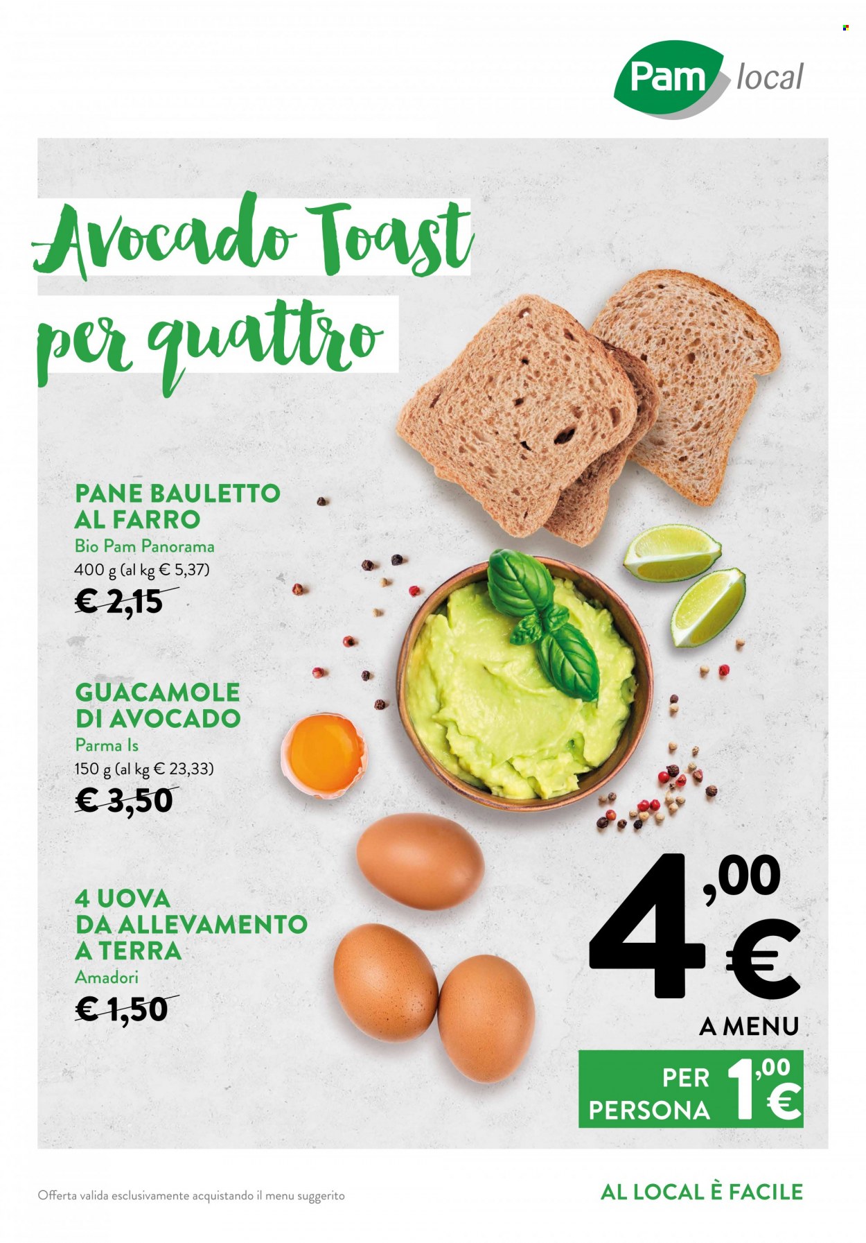 Volantino Pam local. Pagina 1