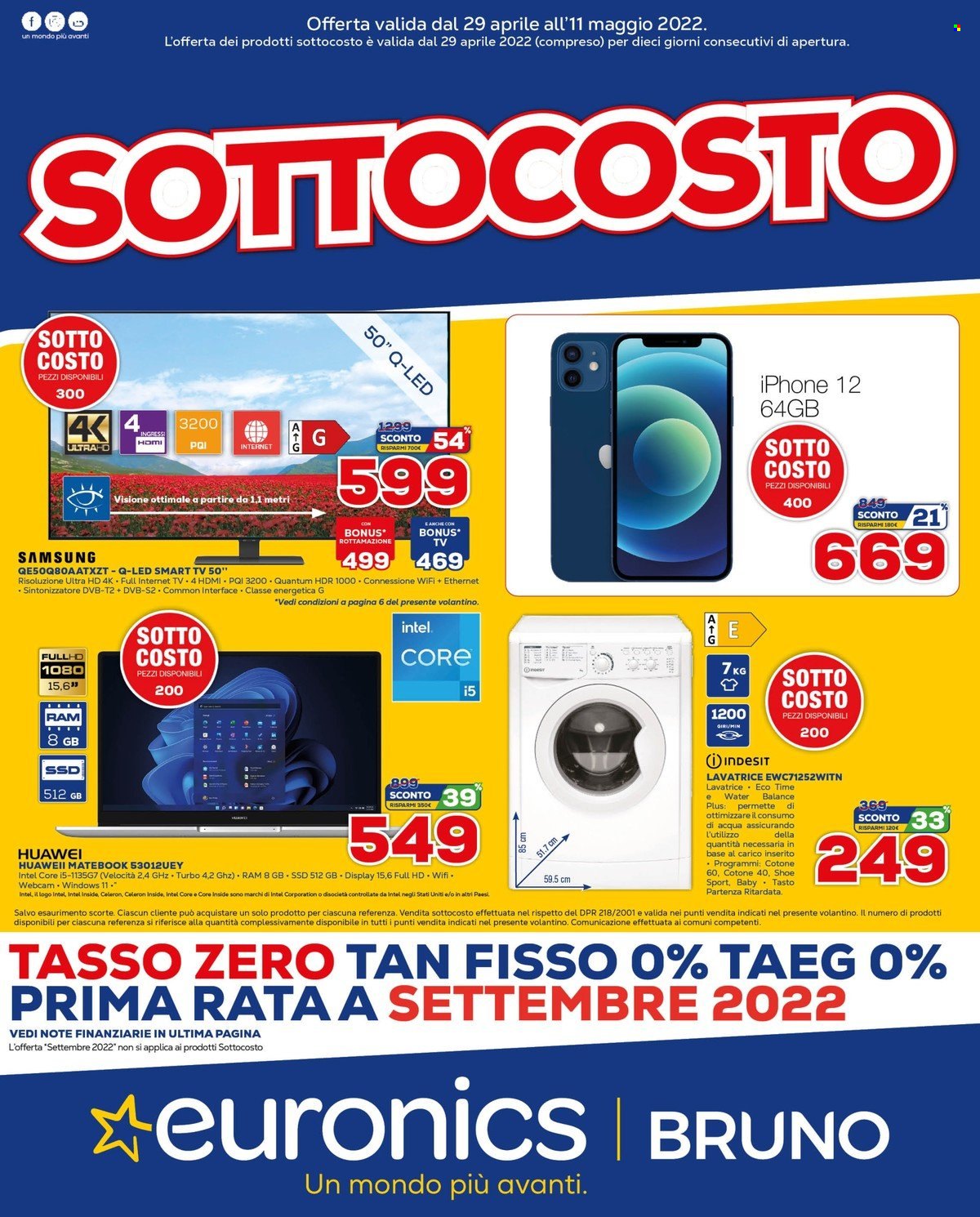 Volantino Euronics - 29/4/2022 - 11/5/2022. Pagina 1