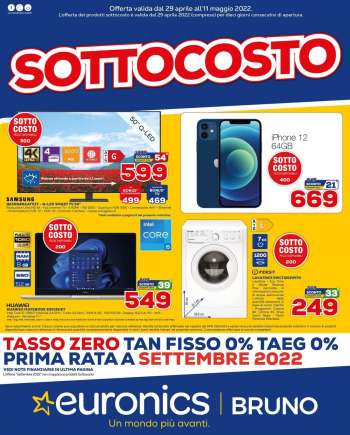 Volantino Euronics - 29/4/2022 - 11/5/2022.