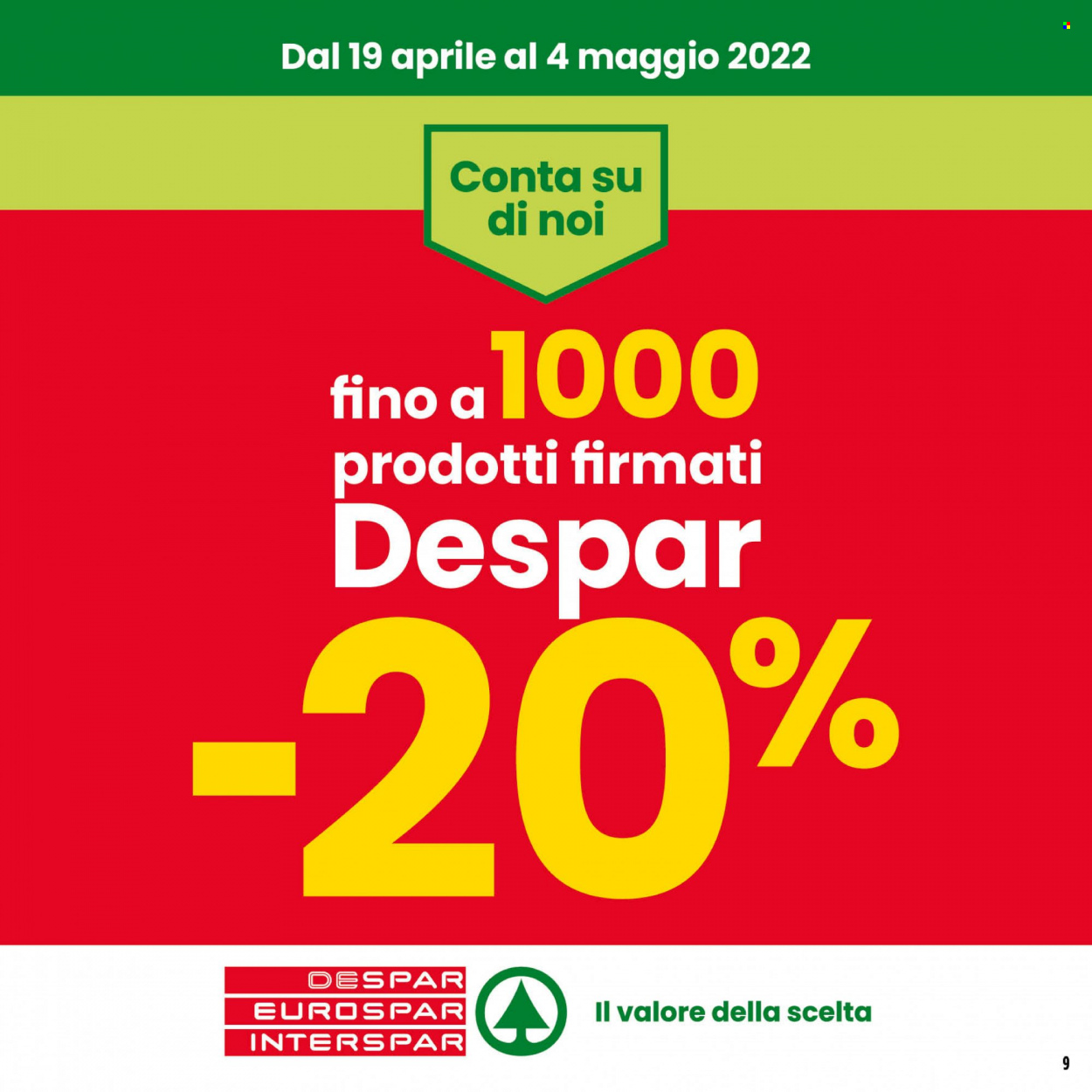 Volantino Interspar - 28/4/2022 - 8/5/2022. Pagina 9