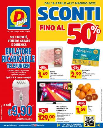 Volantino Dpiù - 19/4/2022 - 1/5/2022.