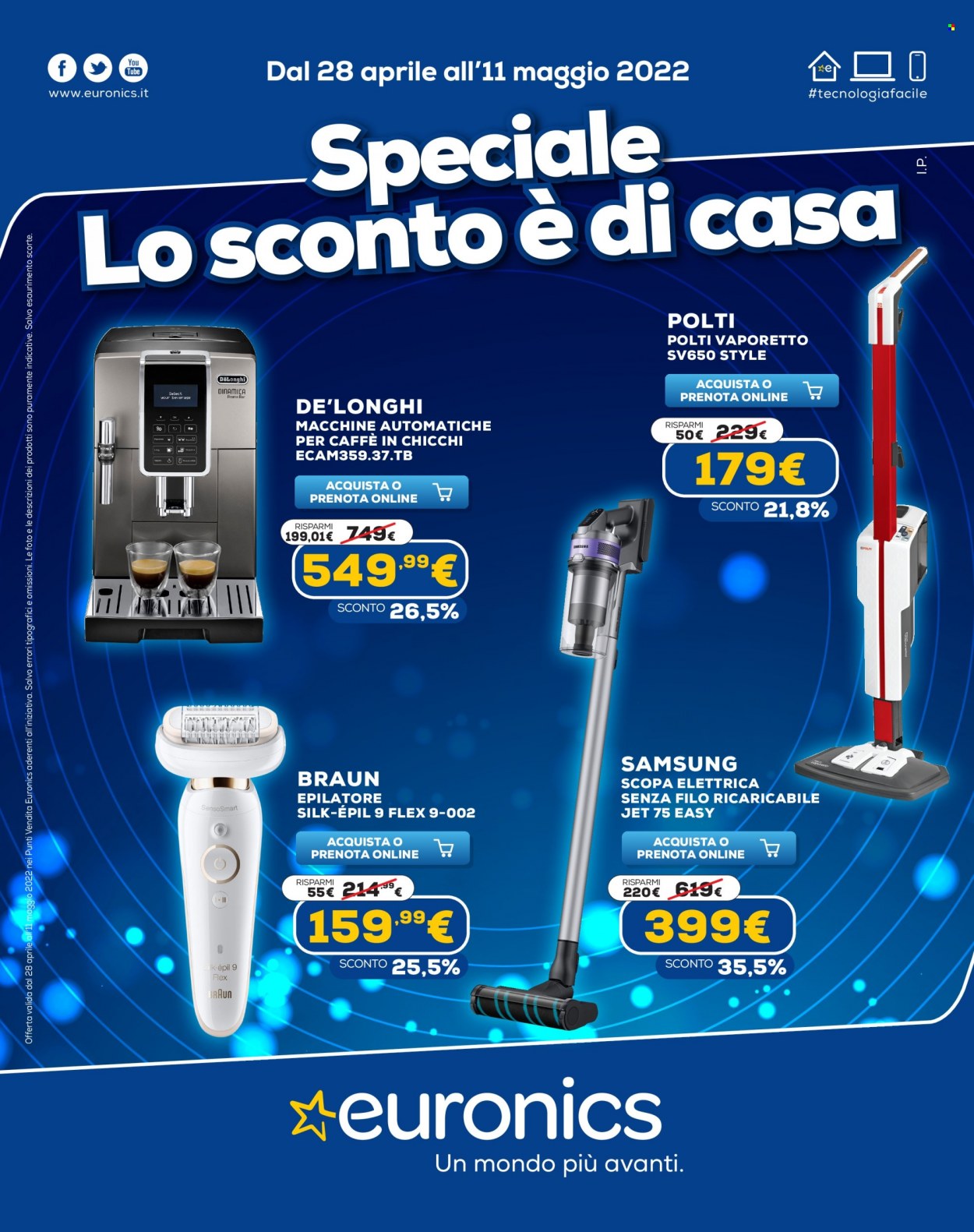 Volantino Euronics - 28/4/2022 - 11/5/2022. Pagina 1