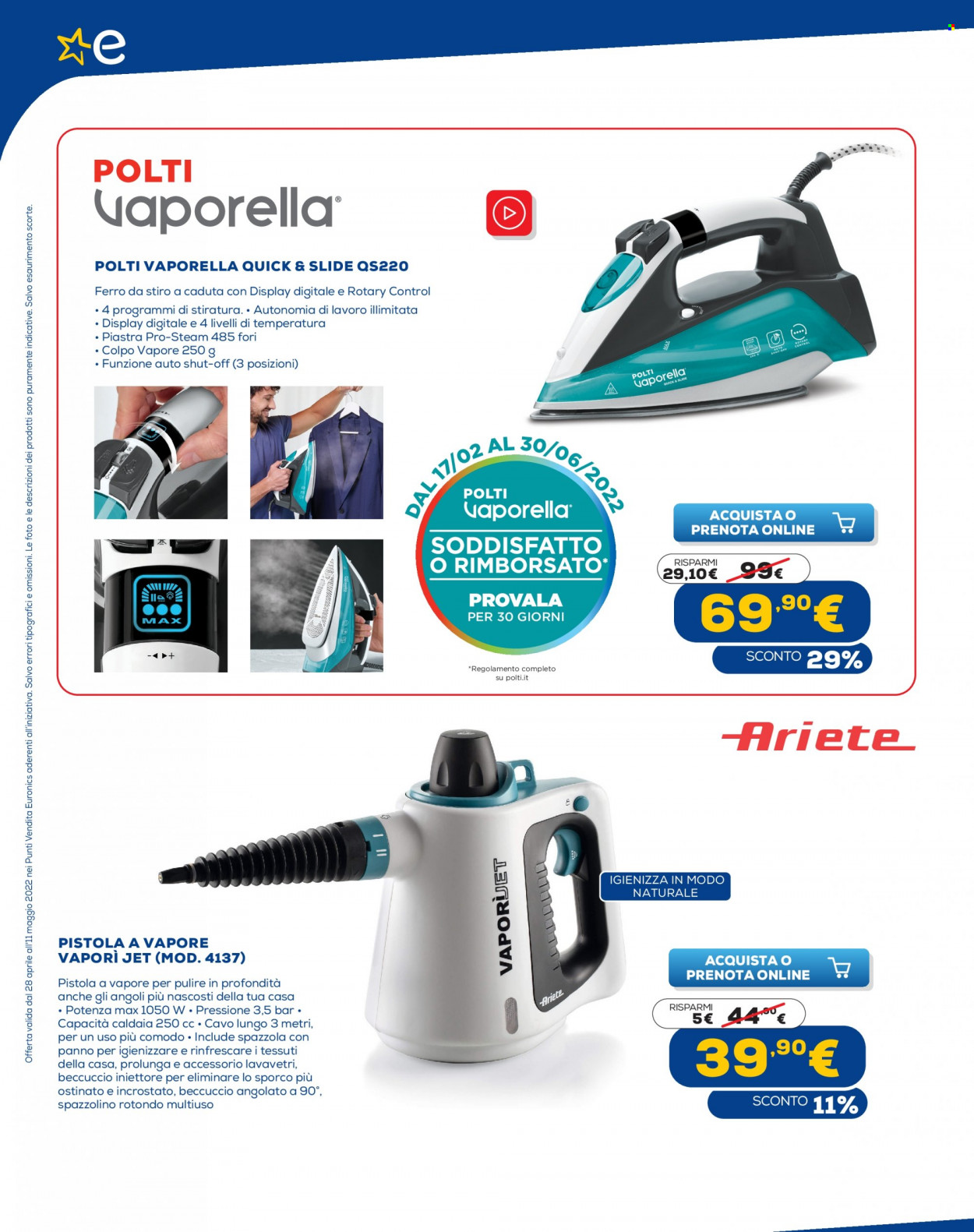 Volantino Euronics - 28/4/2022 - 11/5/2022. Pagina 10