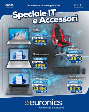 Volantino Euronics - 28/4/2022 - 11/5/2022.