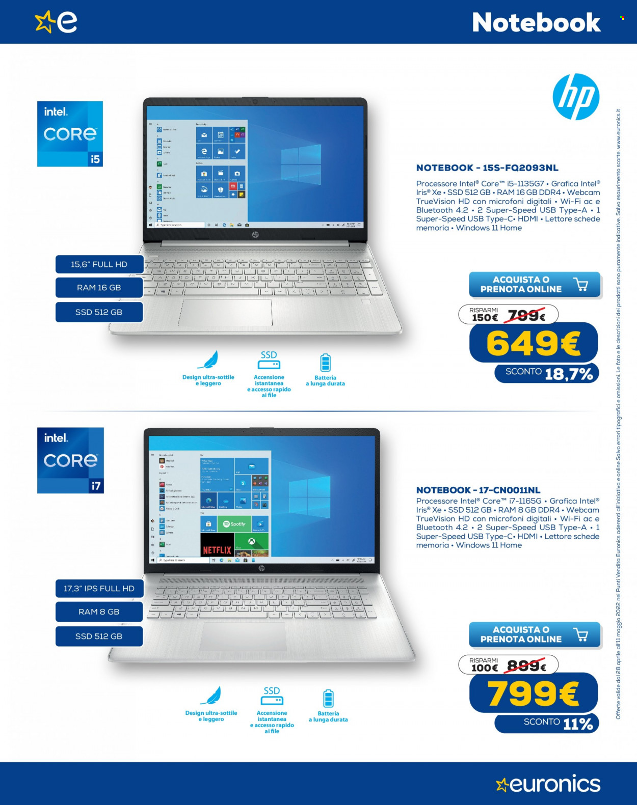 Volantino Euronics - 28/4/2022 - 11/5/2022. Pagina 9